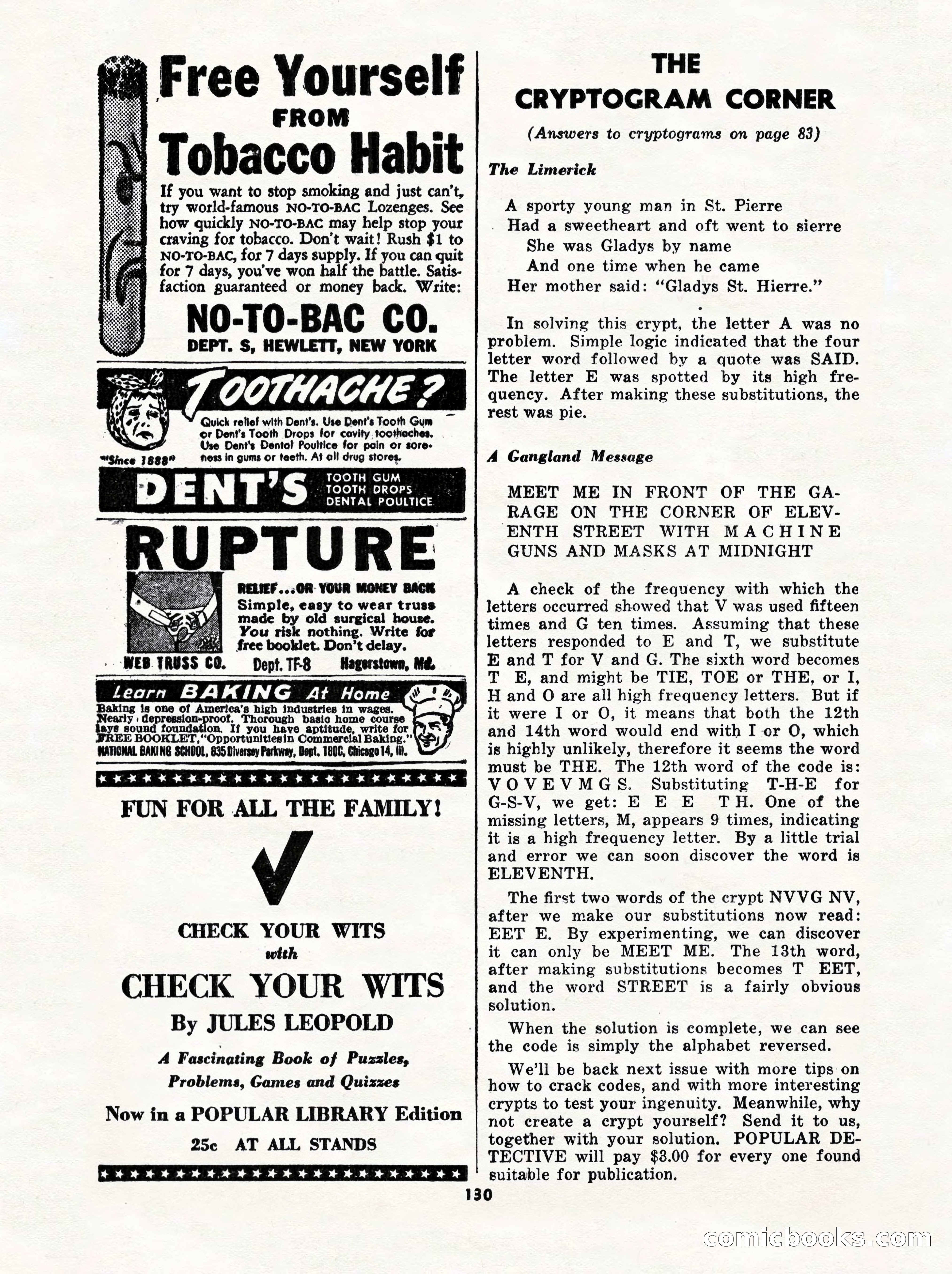5 Detective Novels Magazine Cover — page 130 of 132