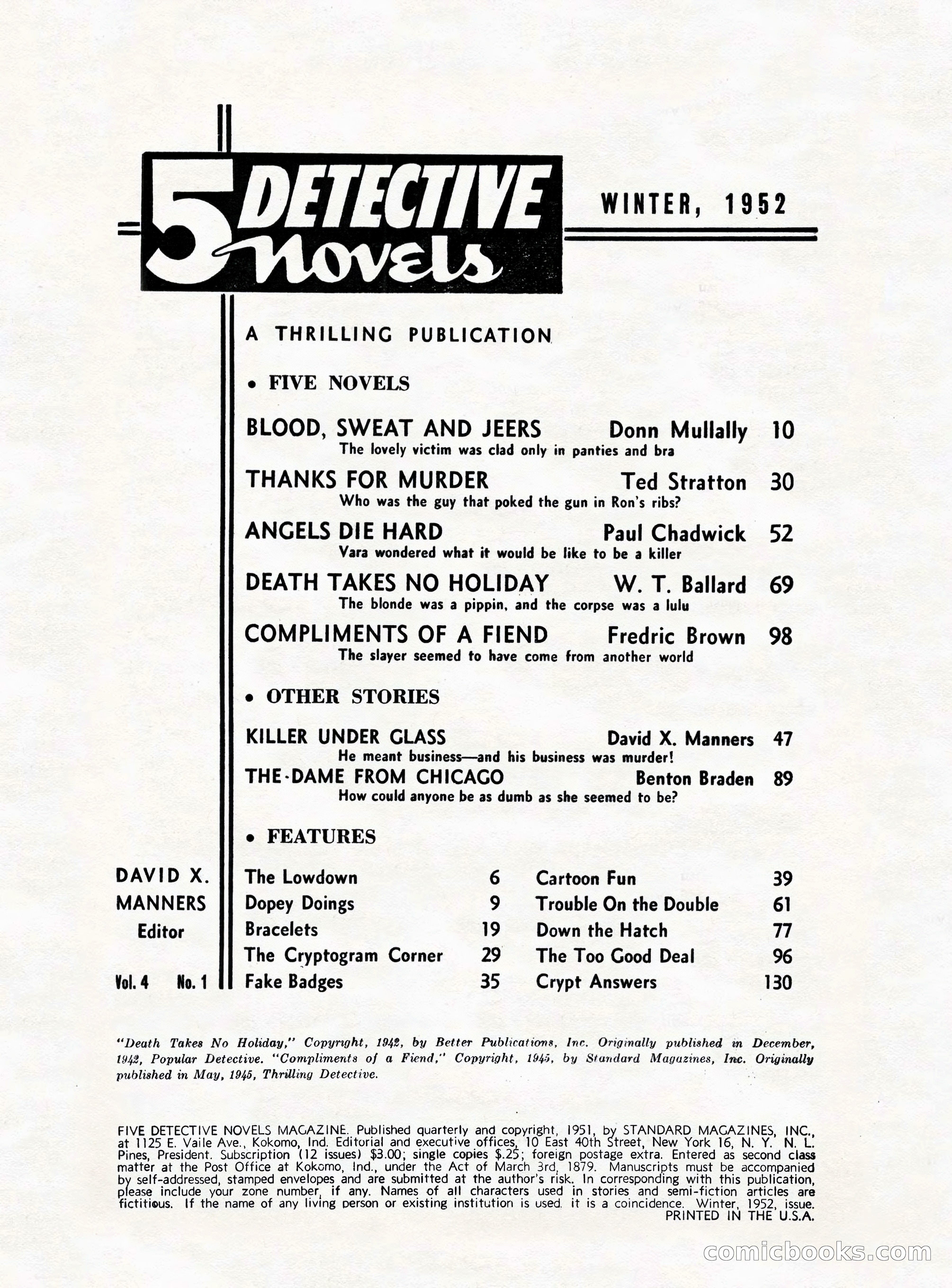 5 Detective Novels Magazine — page 4 of 132