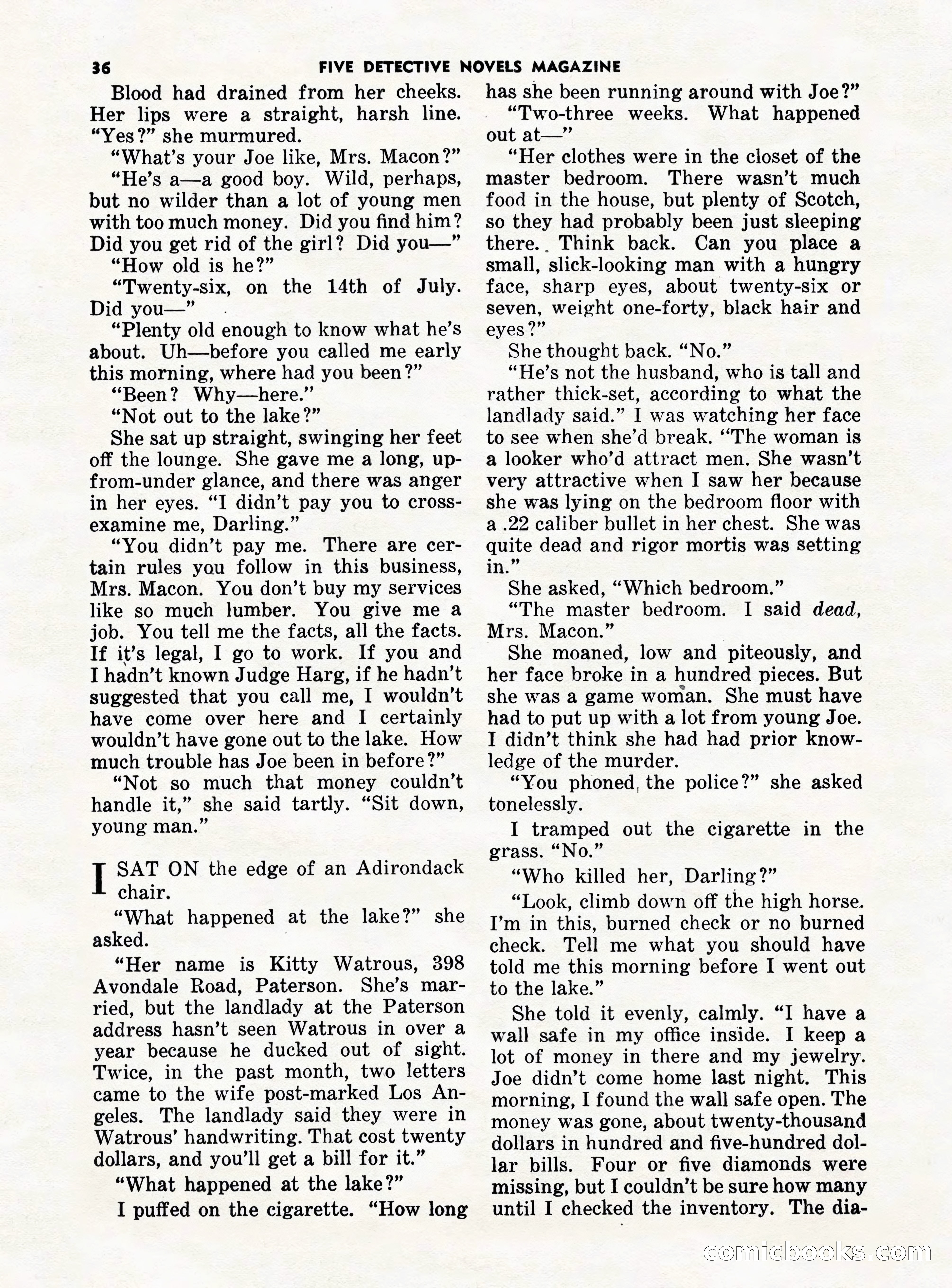 5 Detective Novels Magazine — page 36 of 132