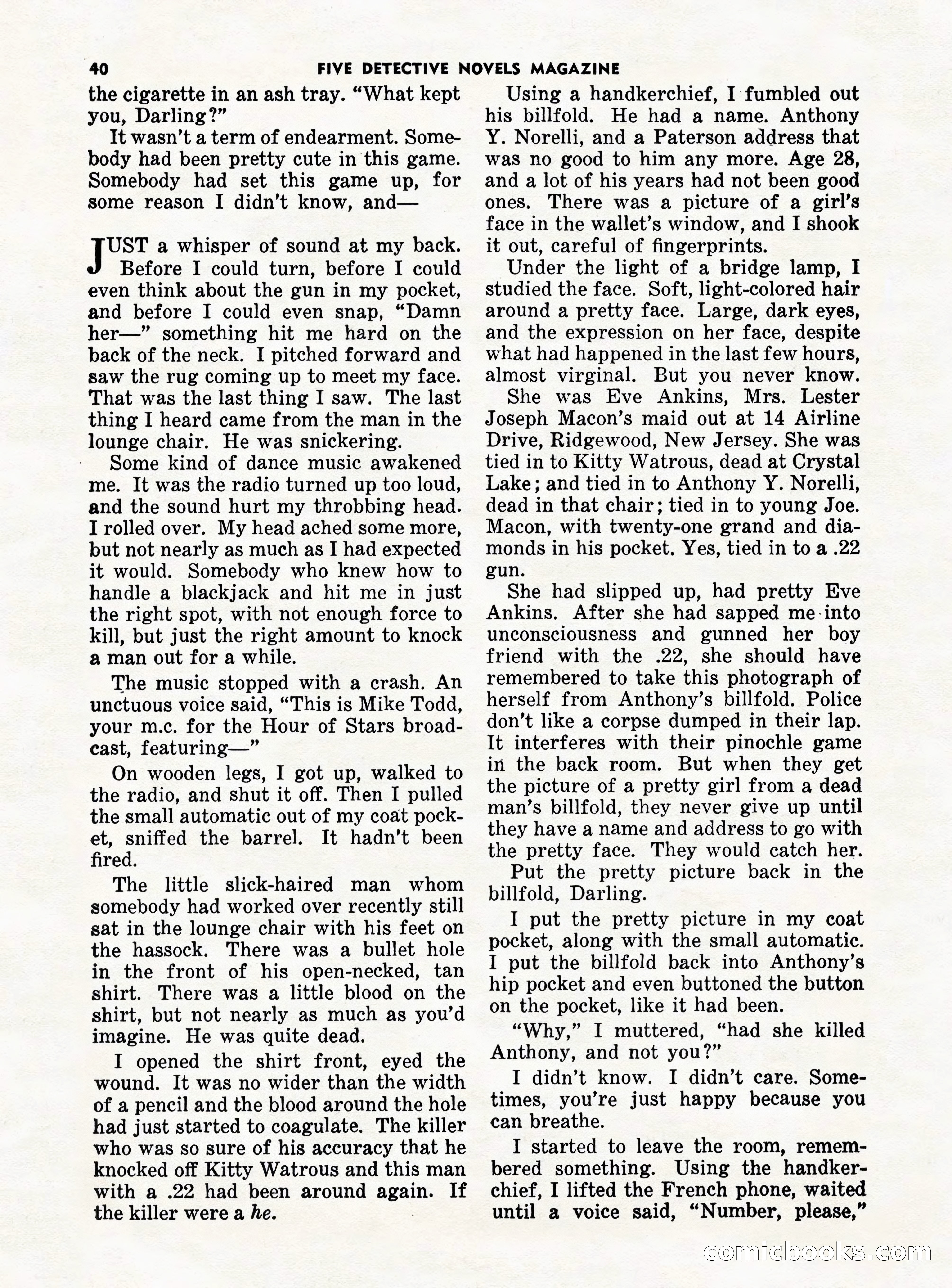 5 Detective Novels Magazine — page 40 of 132