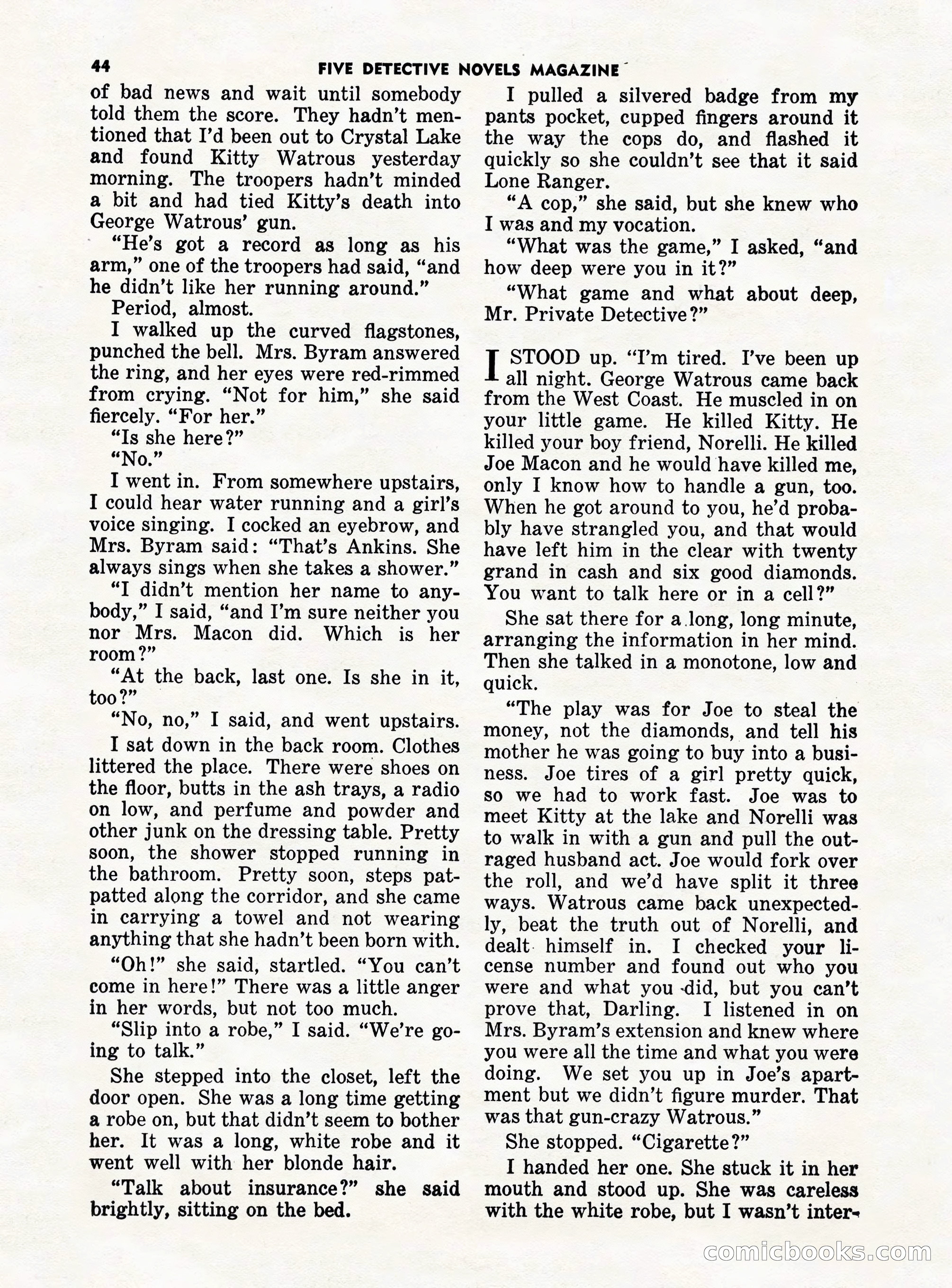 5 Detective Novels Magazine — page 44 of 132