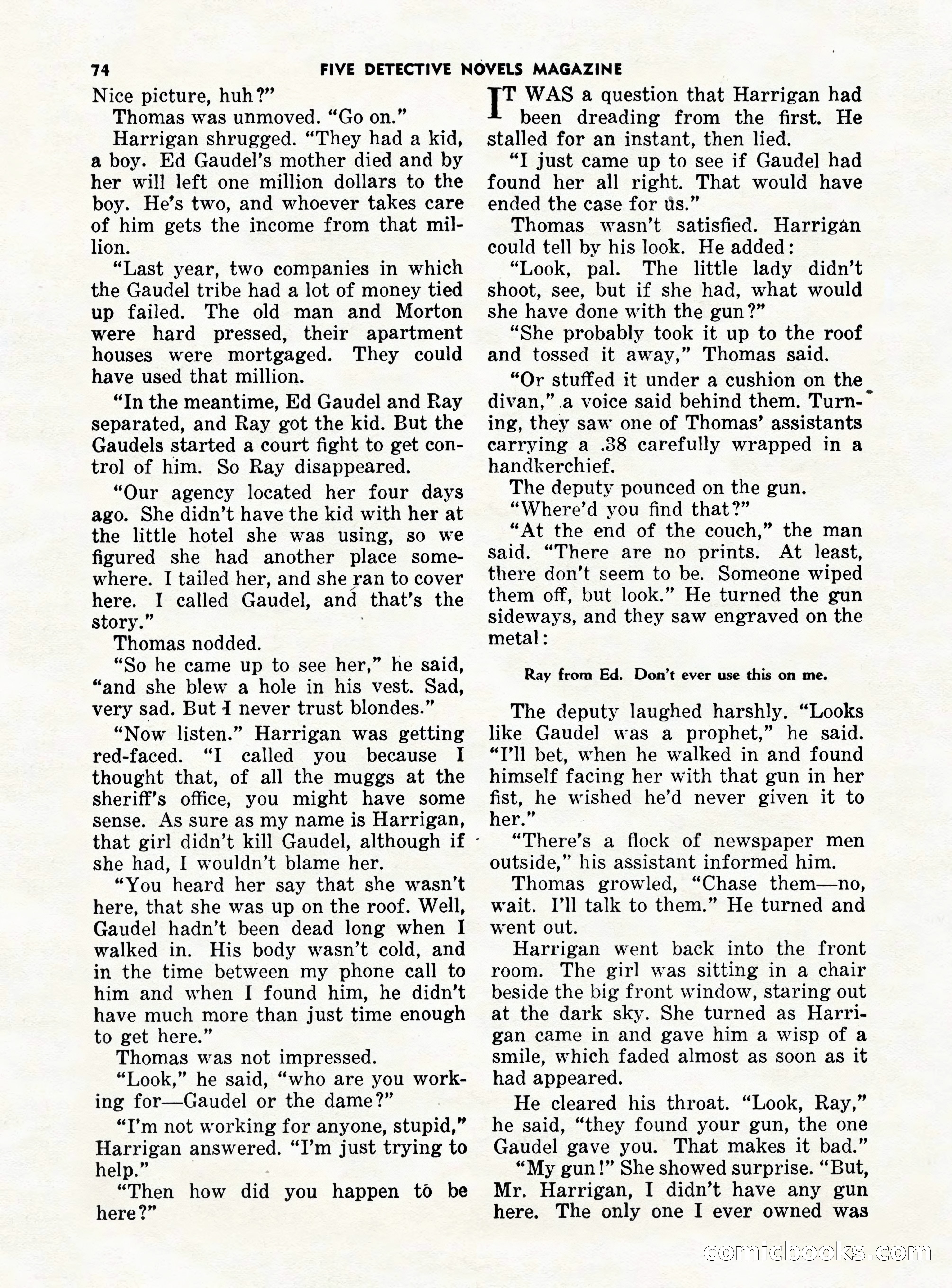 5 Detective Novels Magazine — page 74 of 132