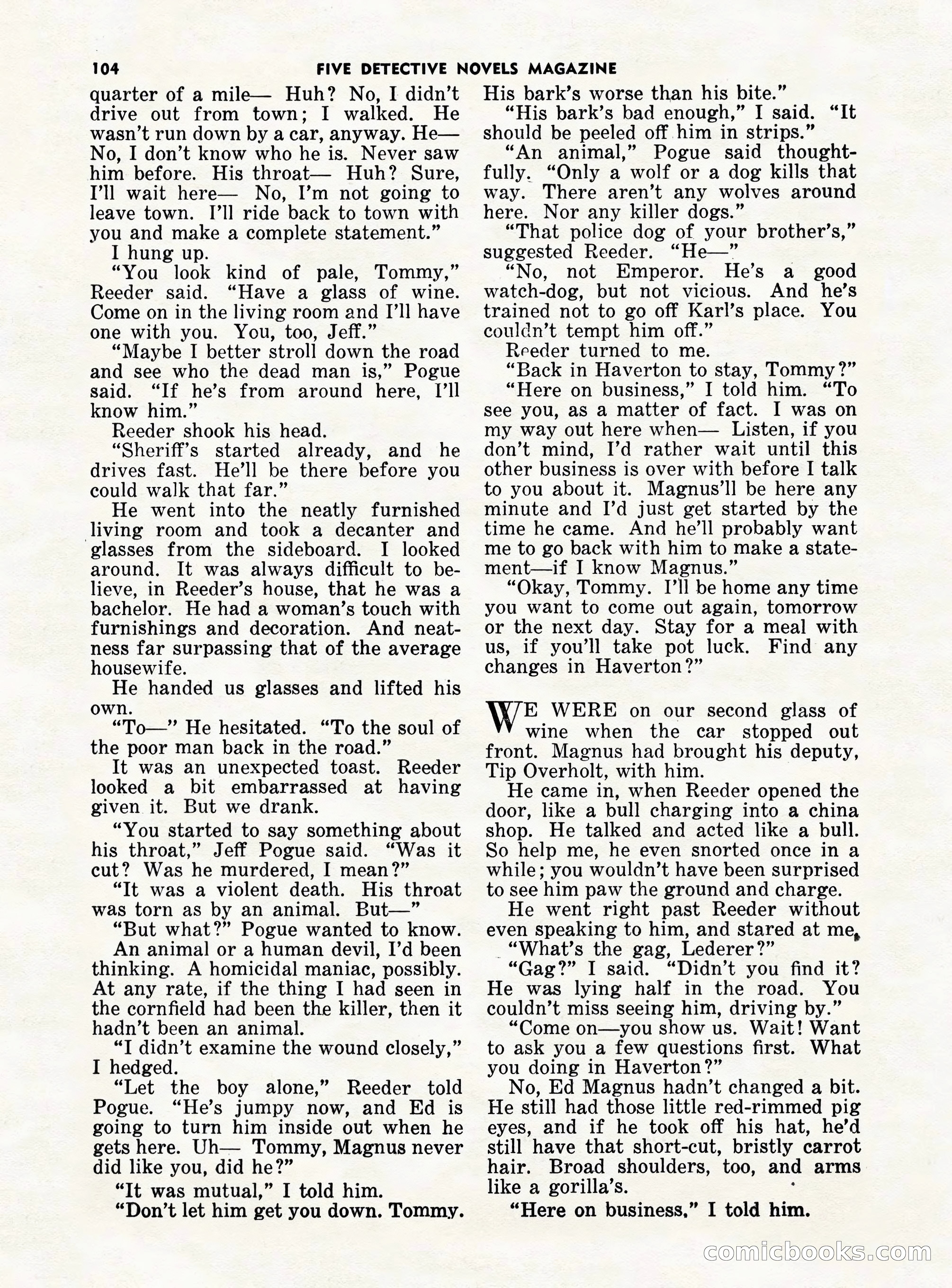 5 Detective Novels Magazine — page 104 of 132