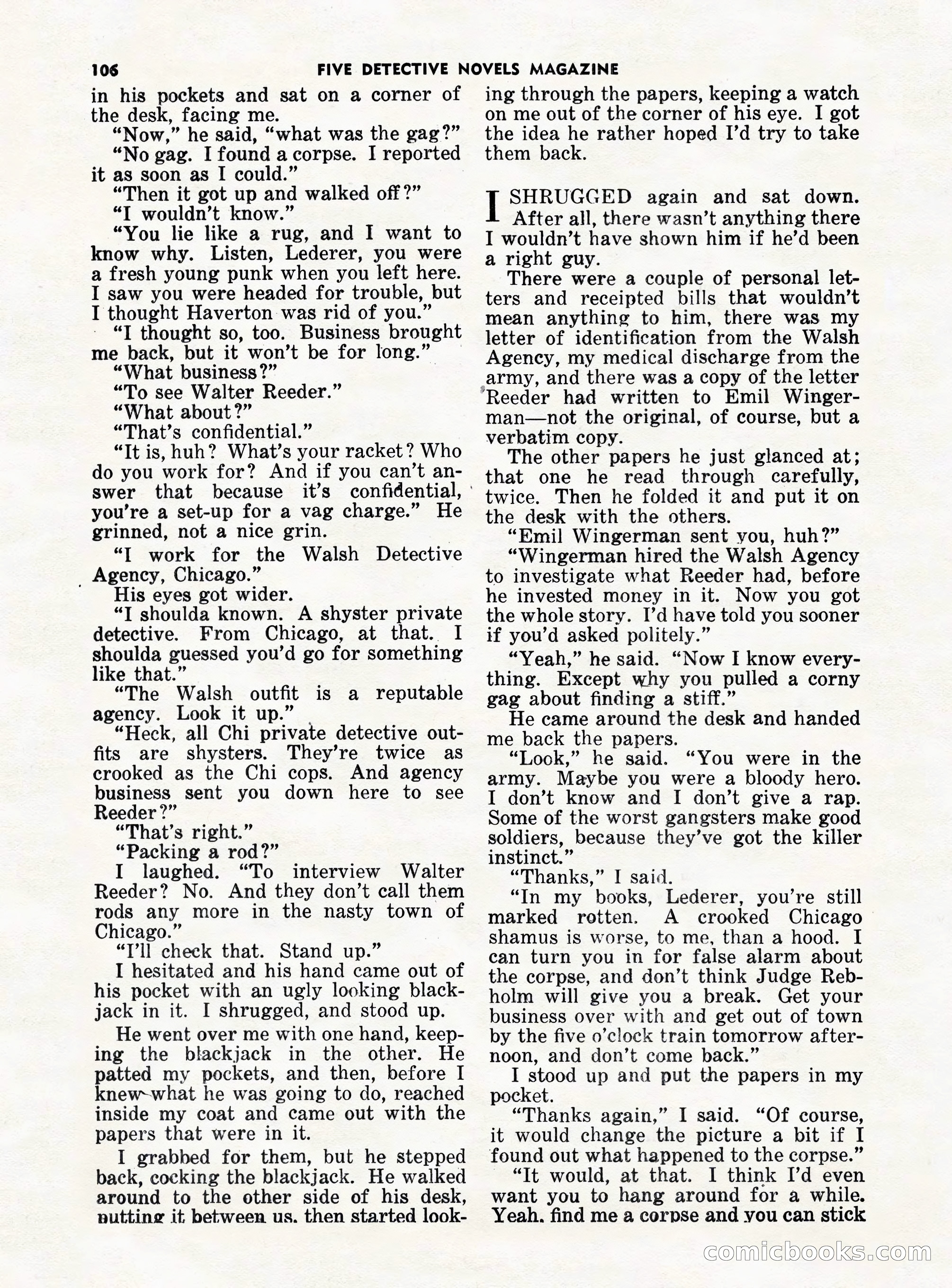 5 Detective Novels Magazine — page 106 of 132