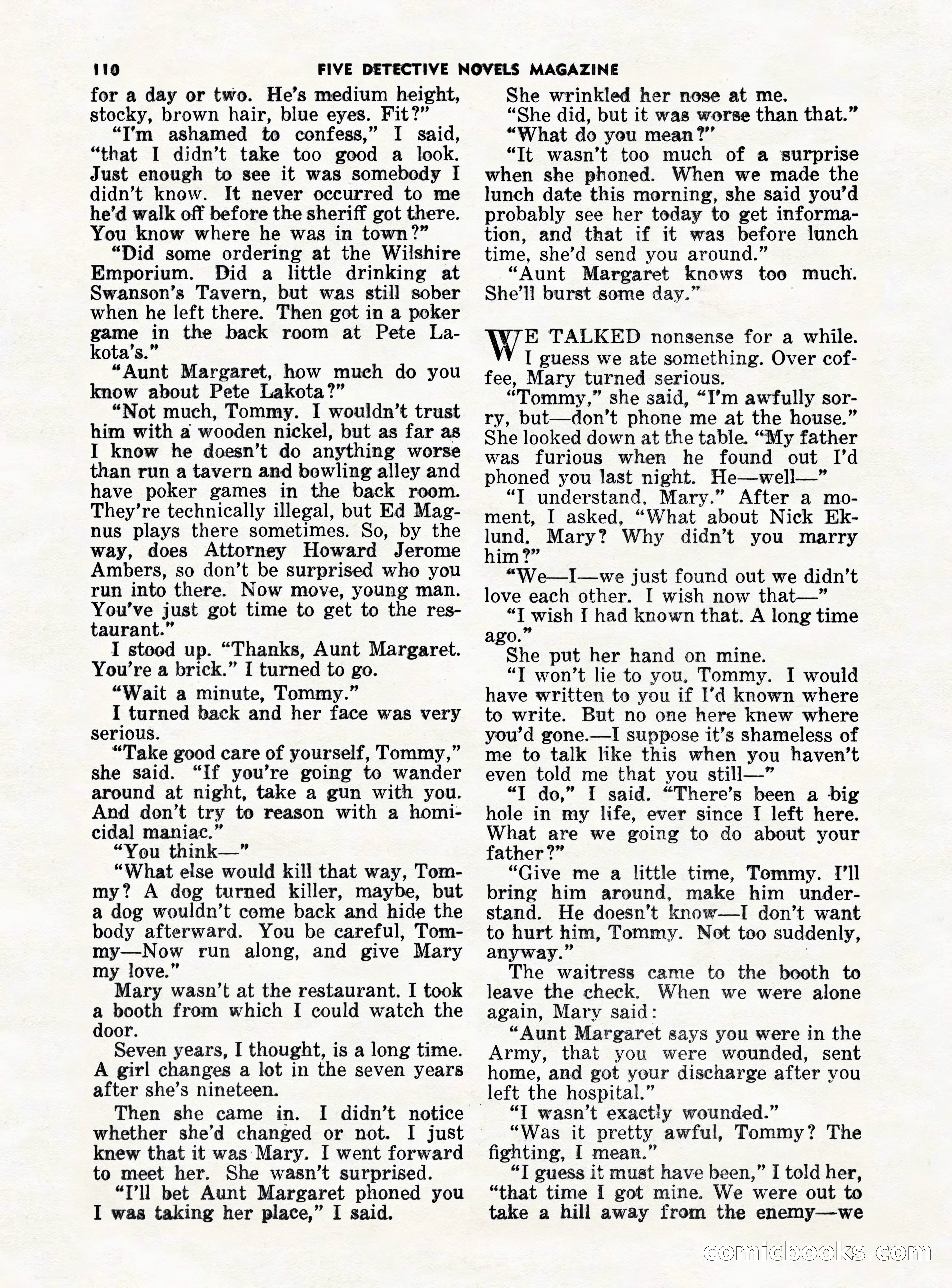 5 Detective Novels Magazine — page 110 of 132