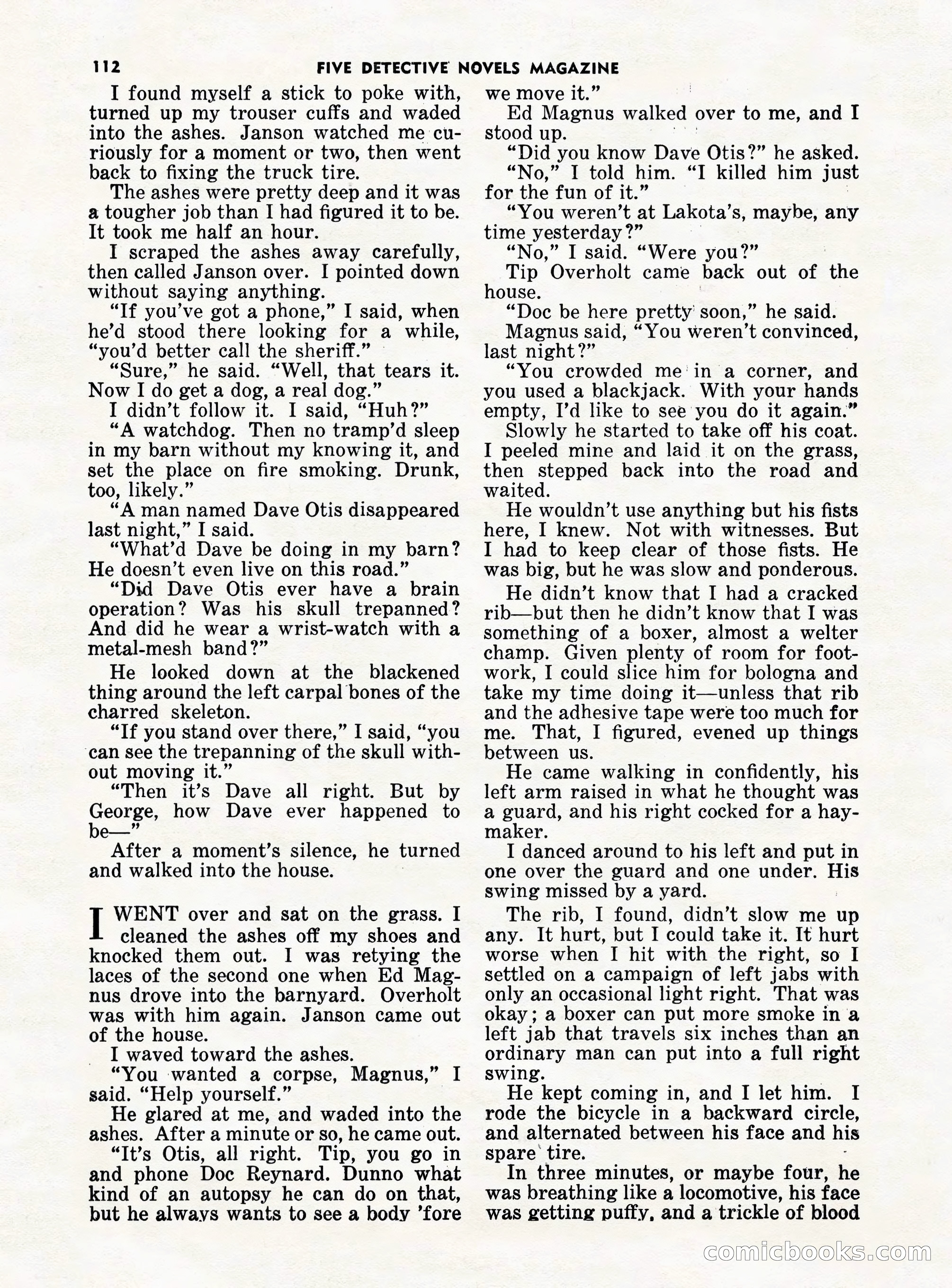 5 Detective Novels Magazine — page 112 of 132