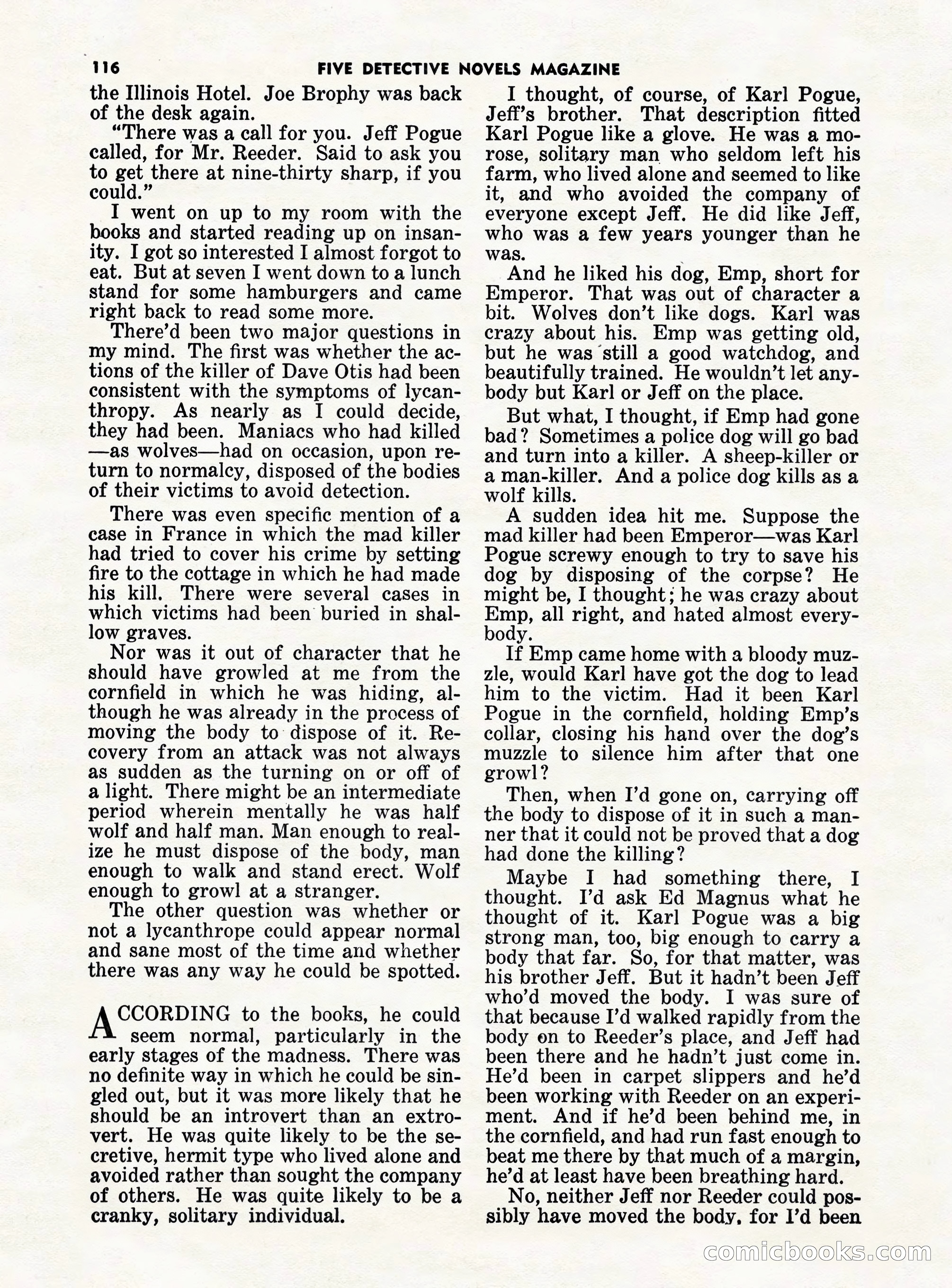 5 Detective Novels Magazine — page 116 of 132