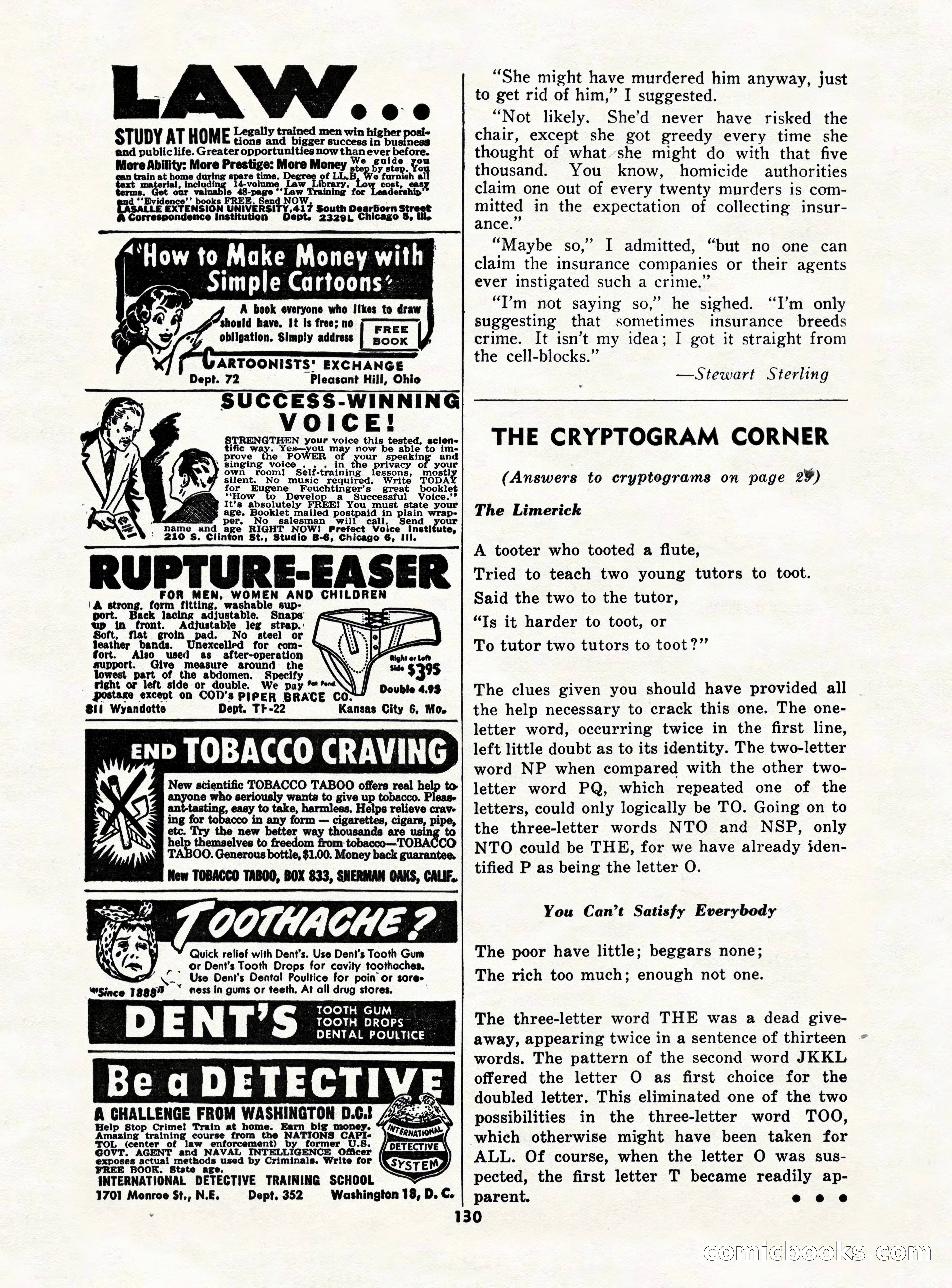 5 Detective Novels Magazine — page 130 of 132