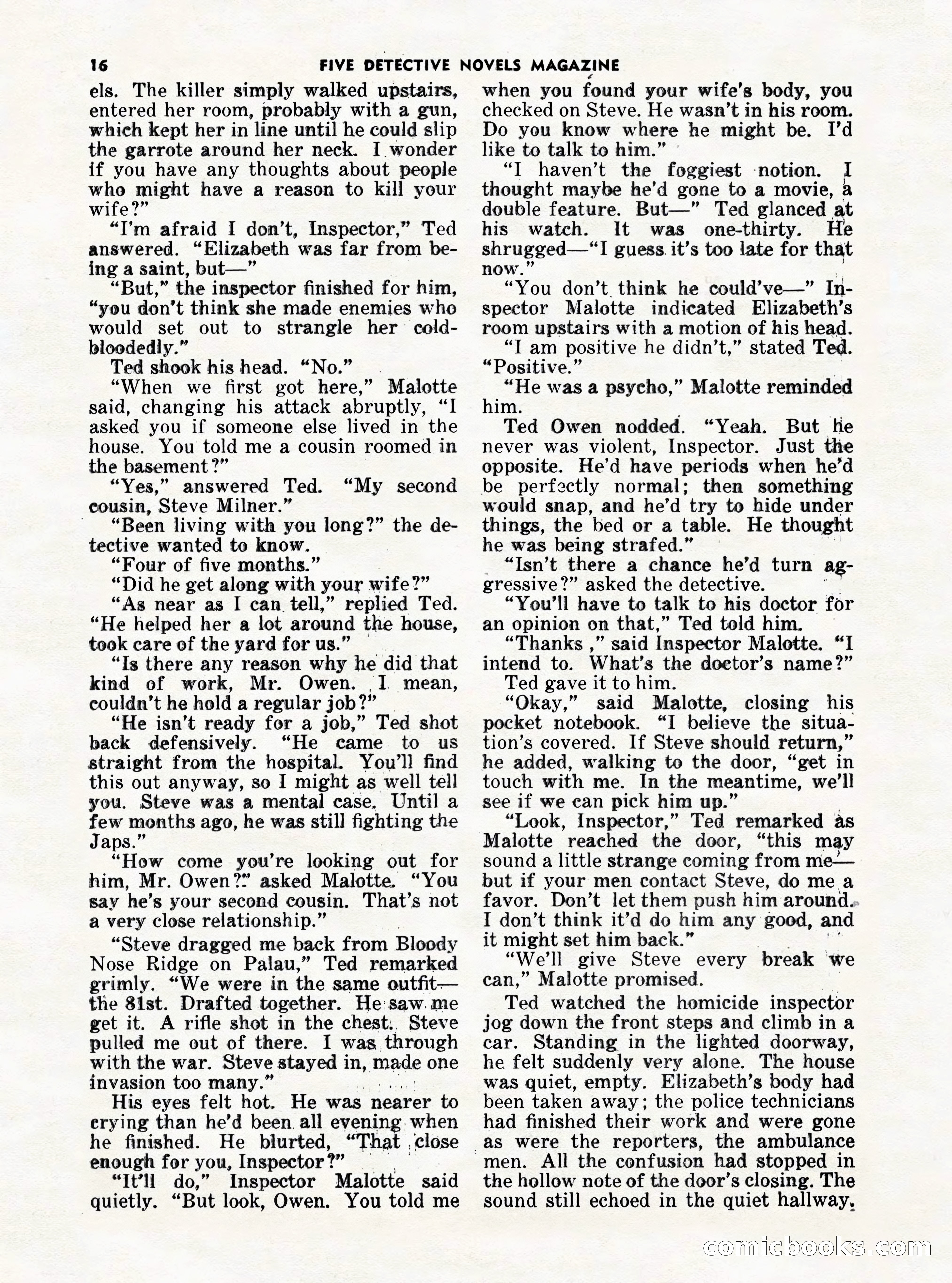 5 Detective Novels Magazine Cover — page 16 of 132