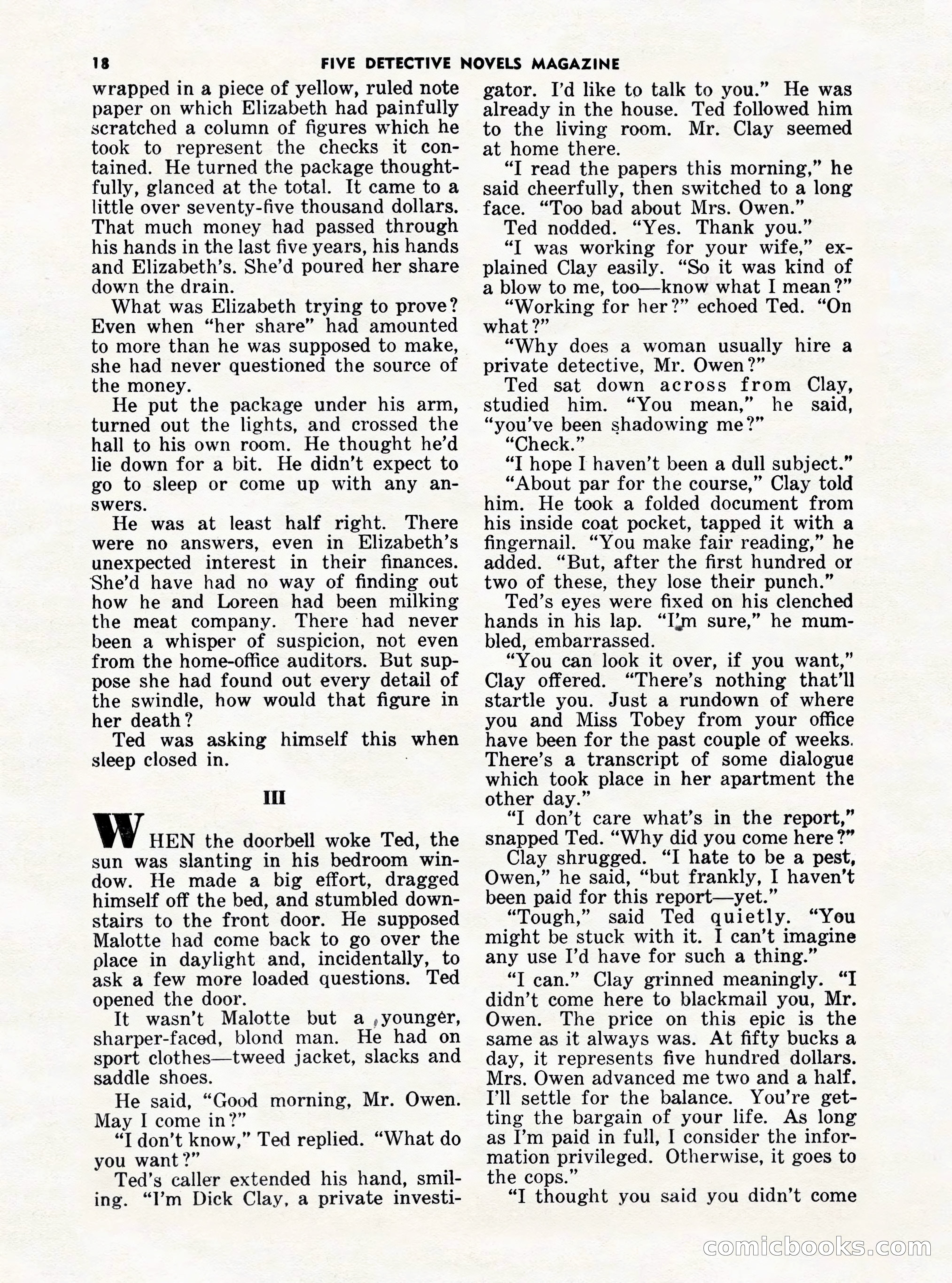 5 Detective Novels Magazine Cover — page 18 of 132
