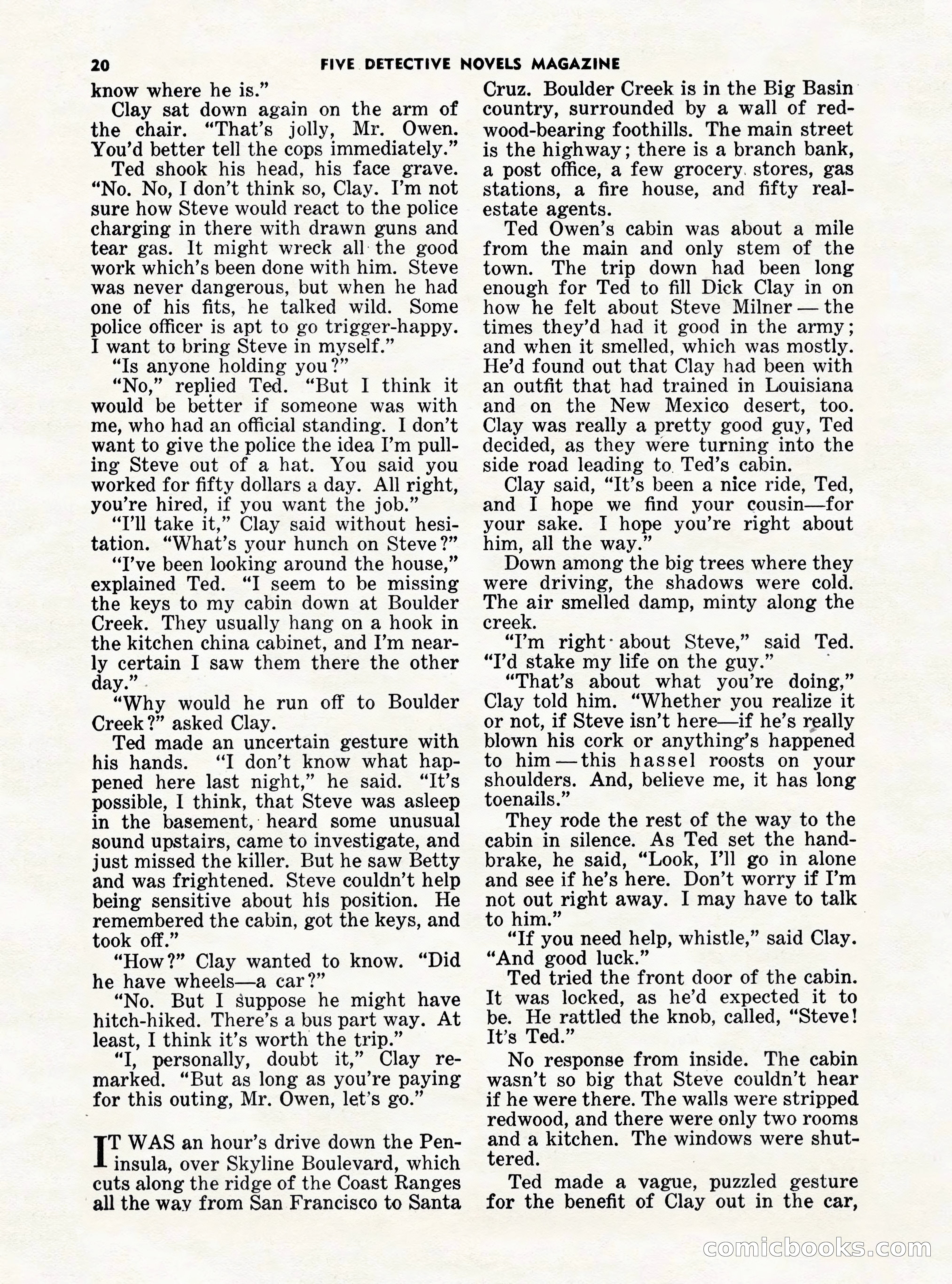5 Detective Novels Magazine Cover — page 20 of 132