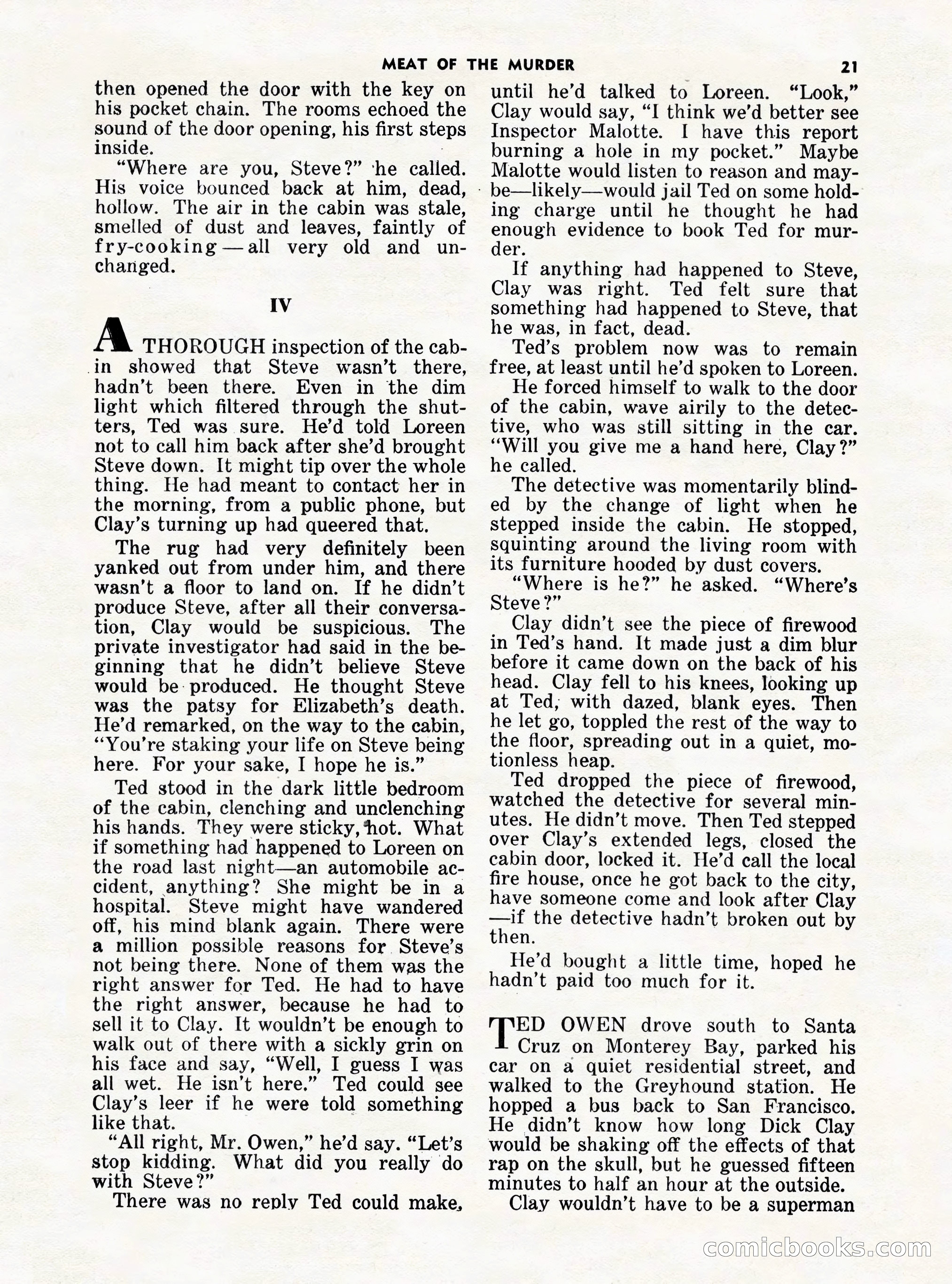 5 Detective Novels Magazine Cover — page 21 of 132