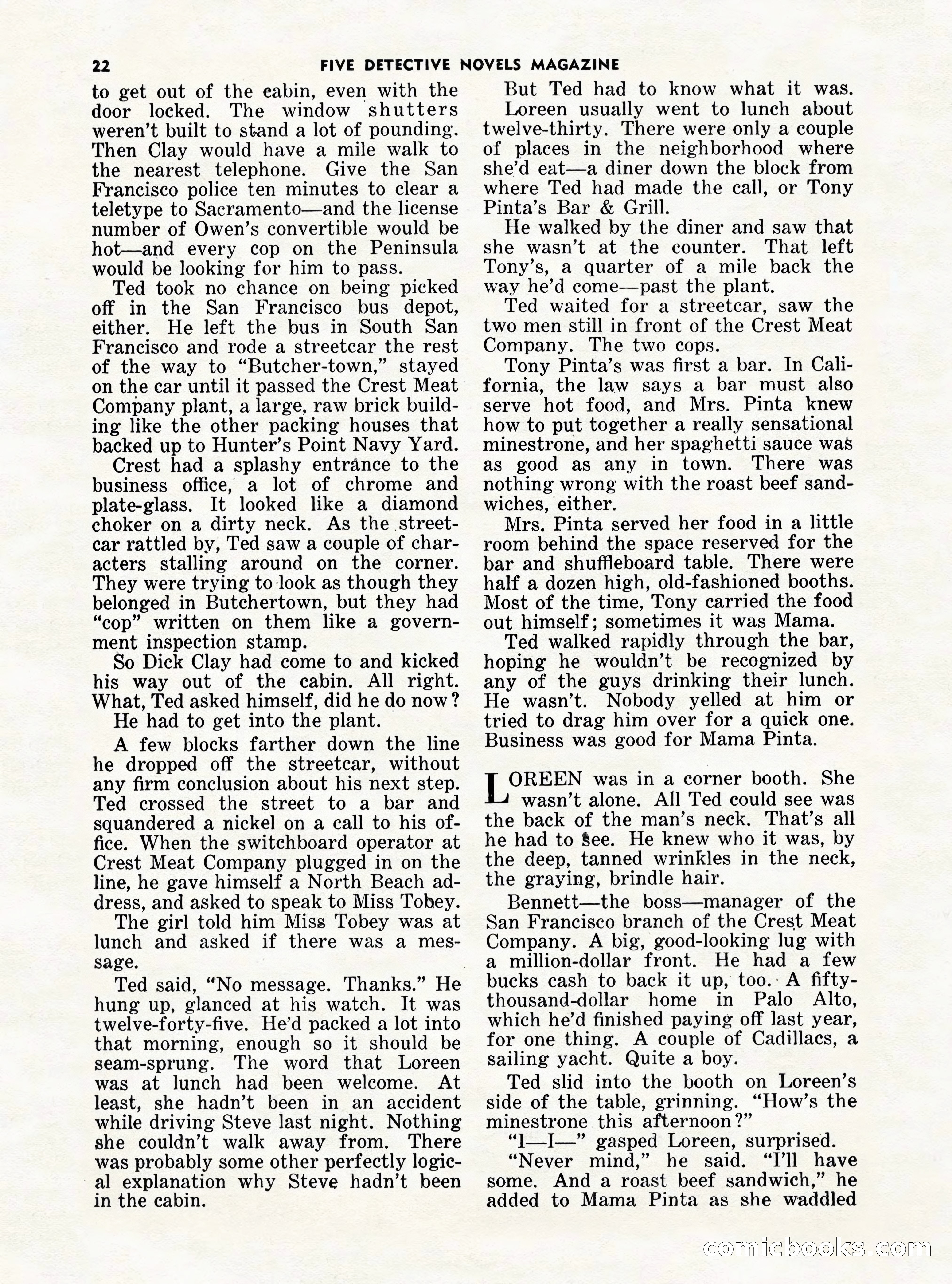 5 Detective Novels Magazine Cover — page 22 of 132