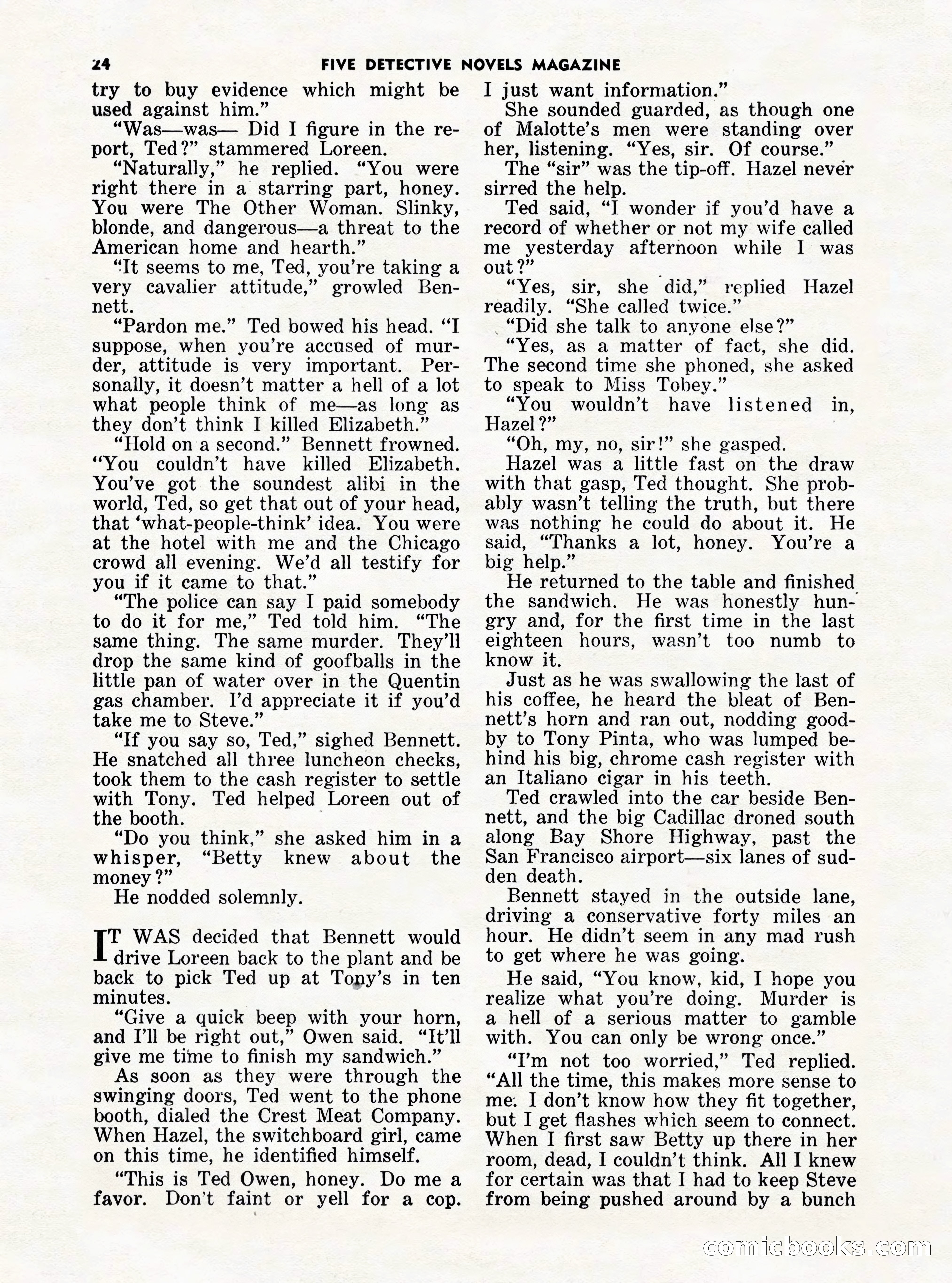 5 Detective Novels Magazine Cover — page 24 of 132
