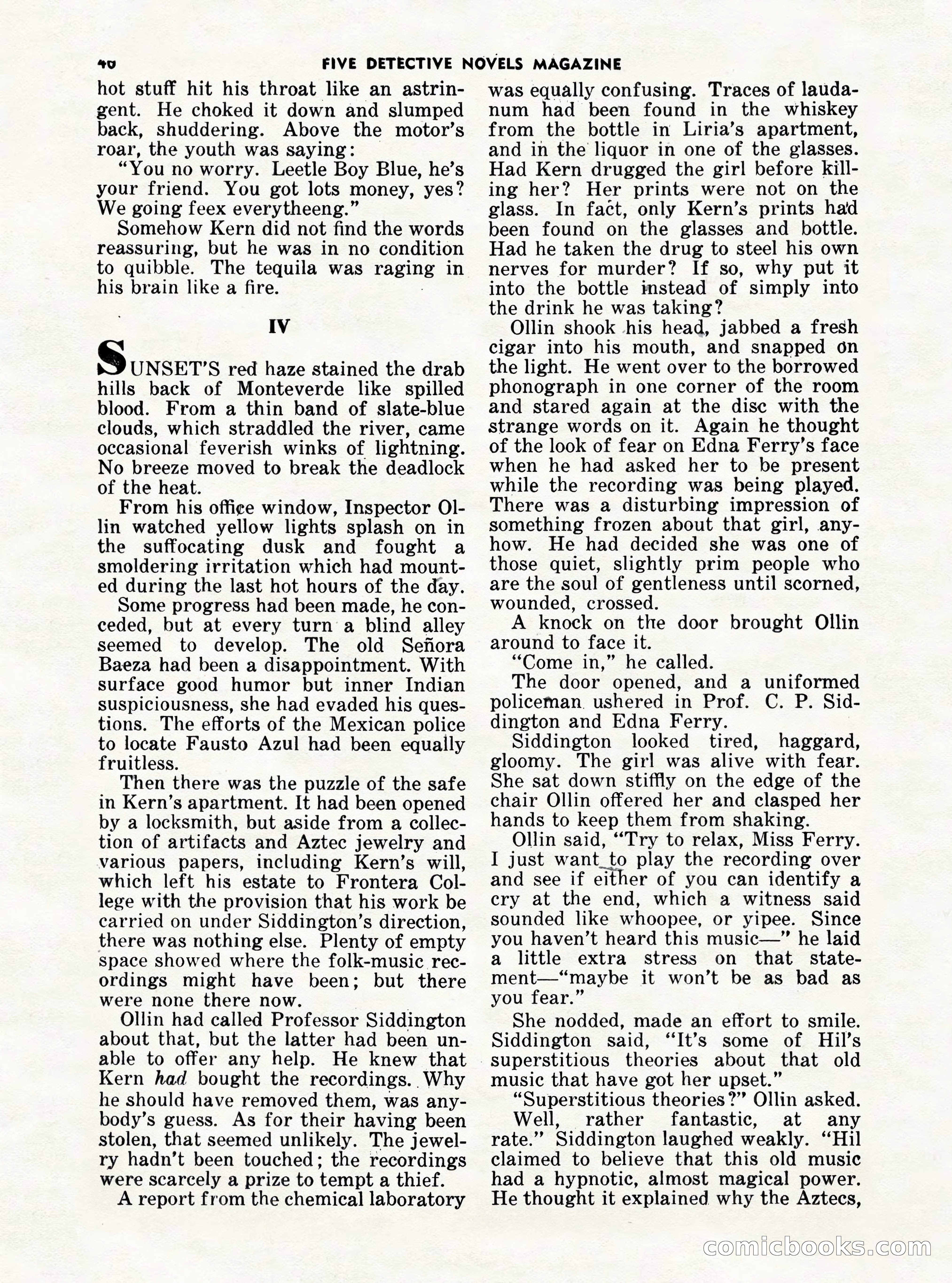 5 Detective Novels Magazine Cover — page 40 of 132