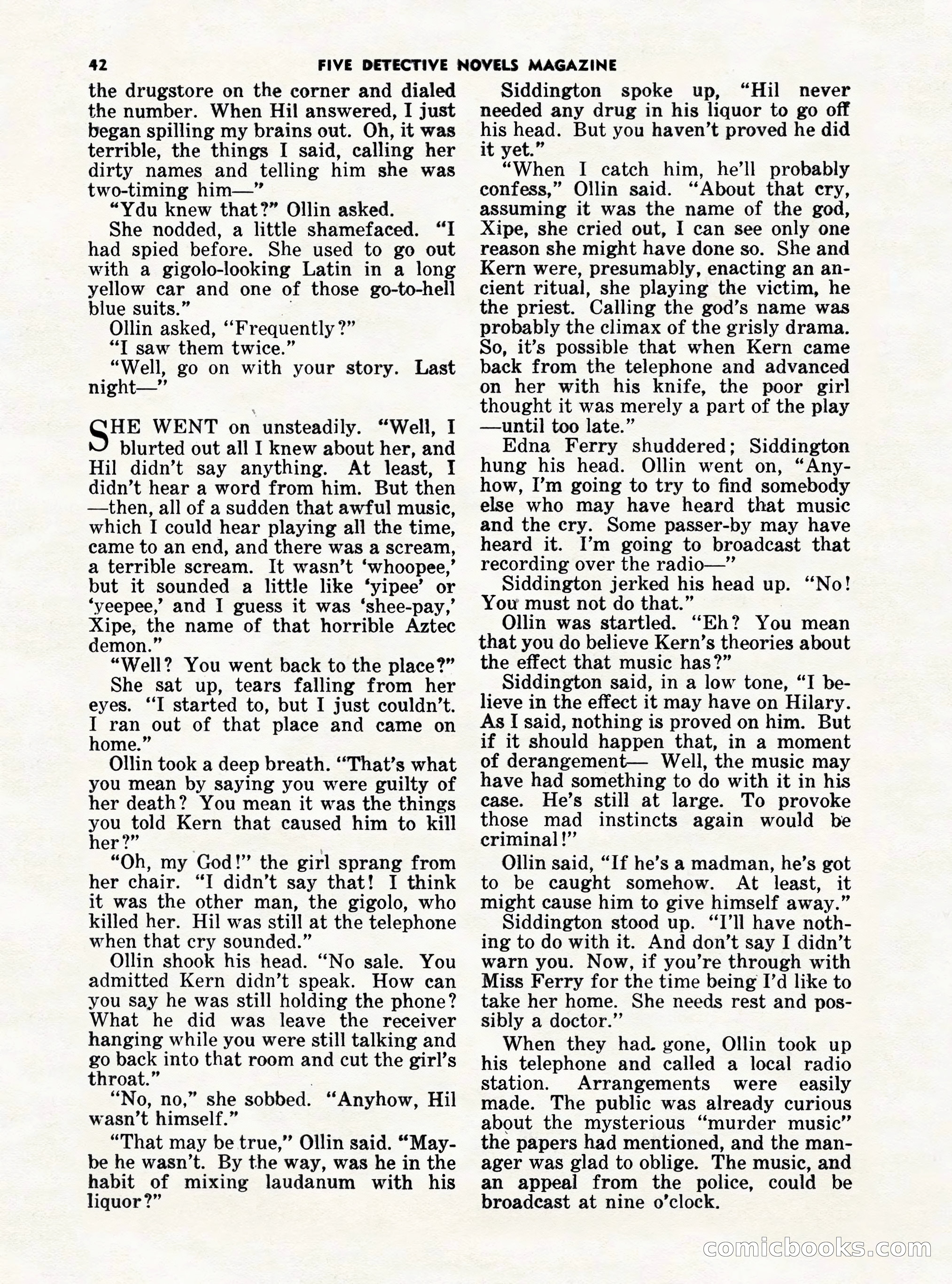 5 Detective Novels Magazine Cover — page 42 of 132