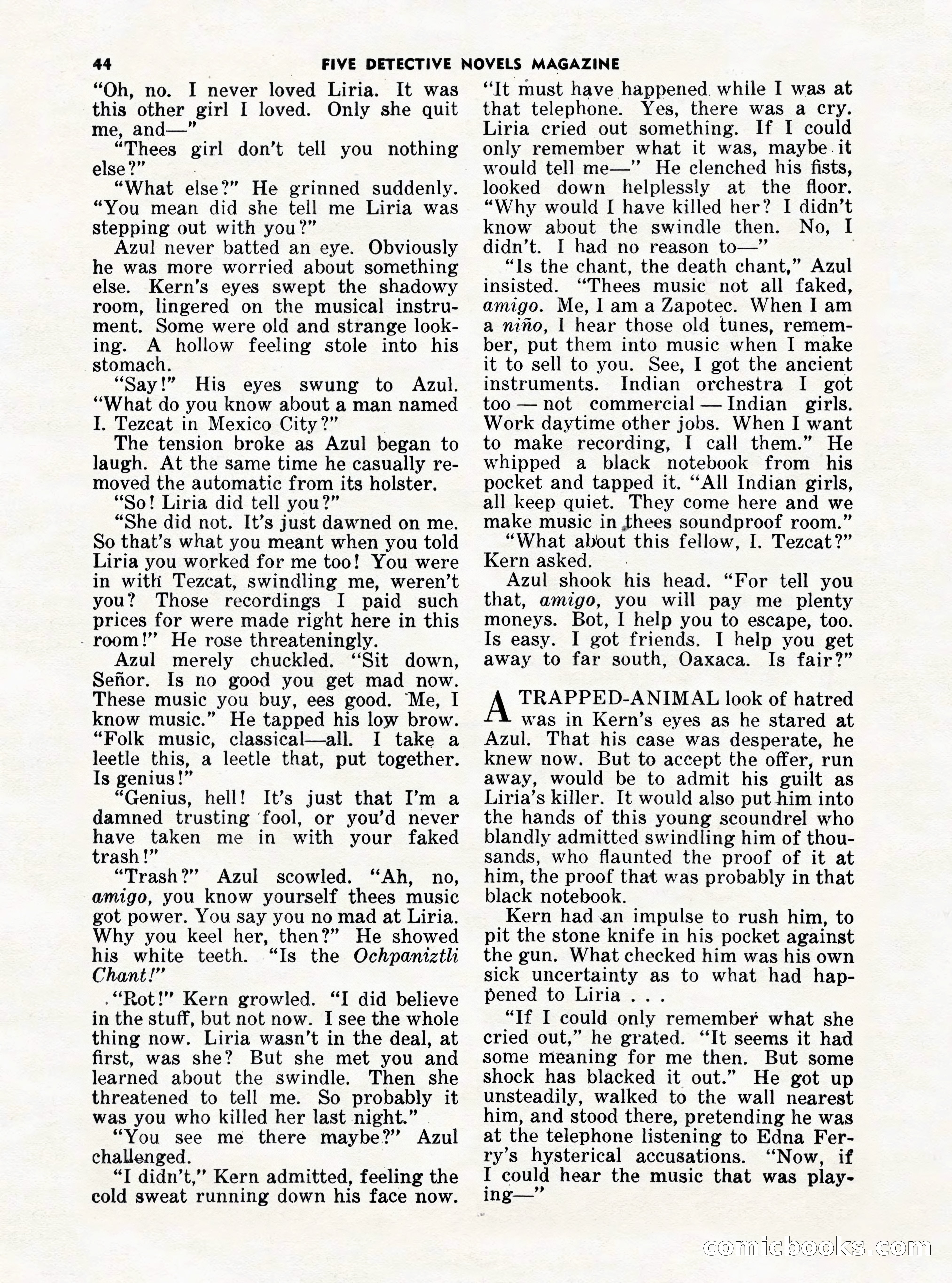 5 Detective Novels Magazine Cover — page 44 of 132