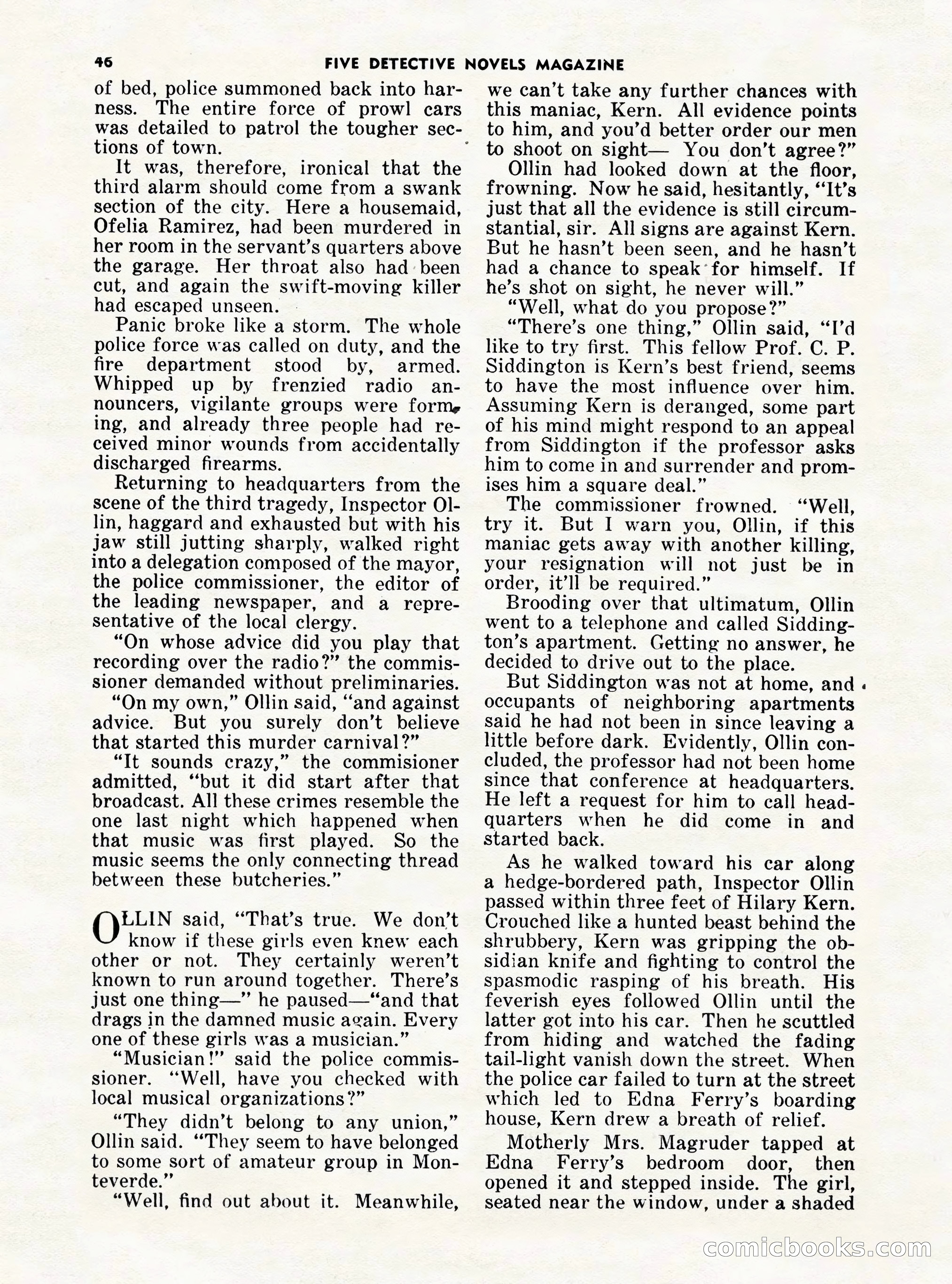 5 Detective Novels Magazine Cover — page 46 of 132