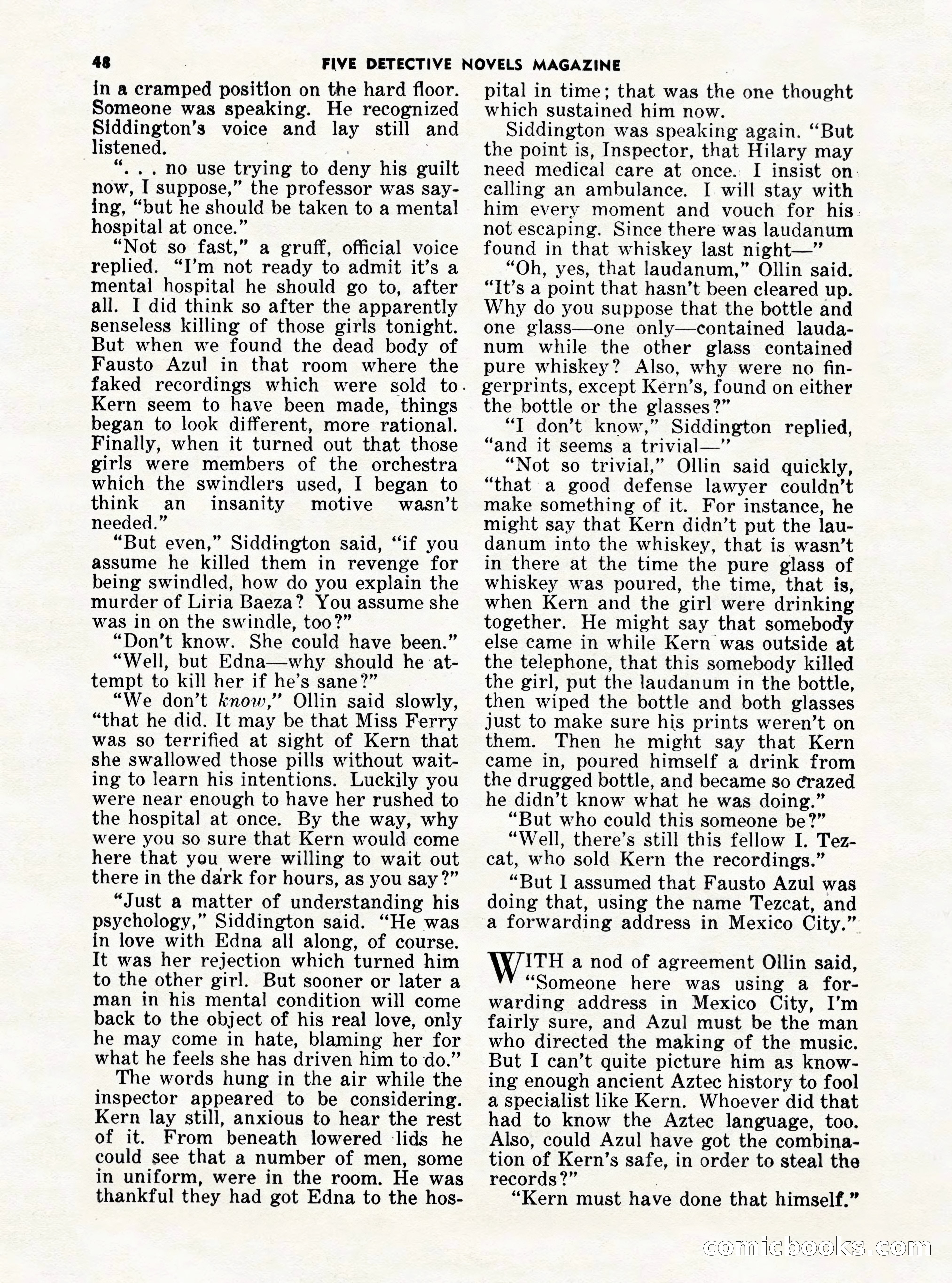 5 Detective Novels Magazine Cover — page 48 of 132