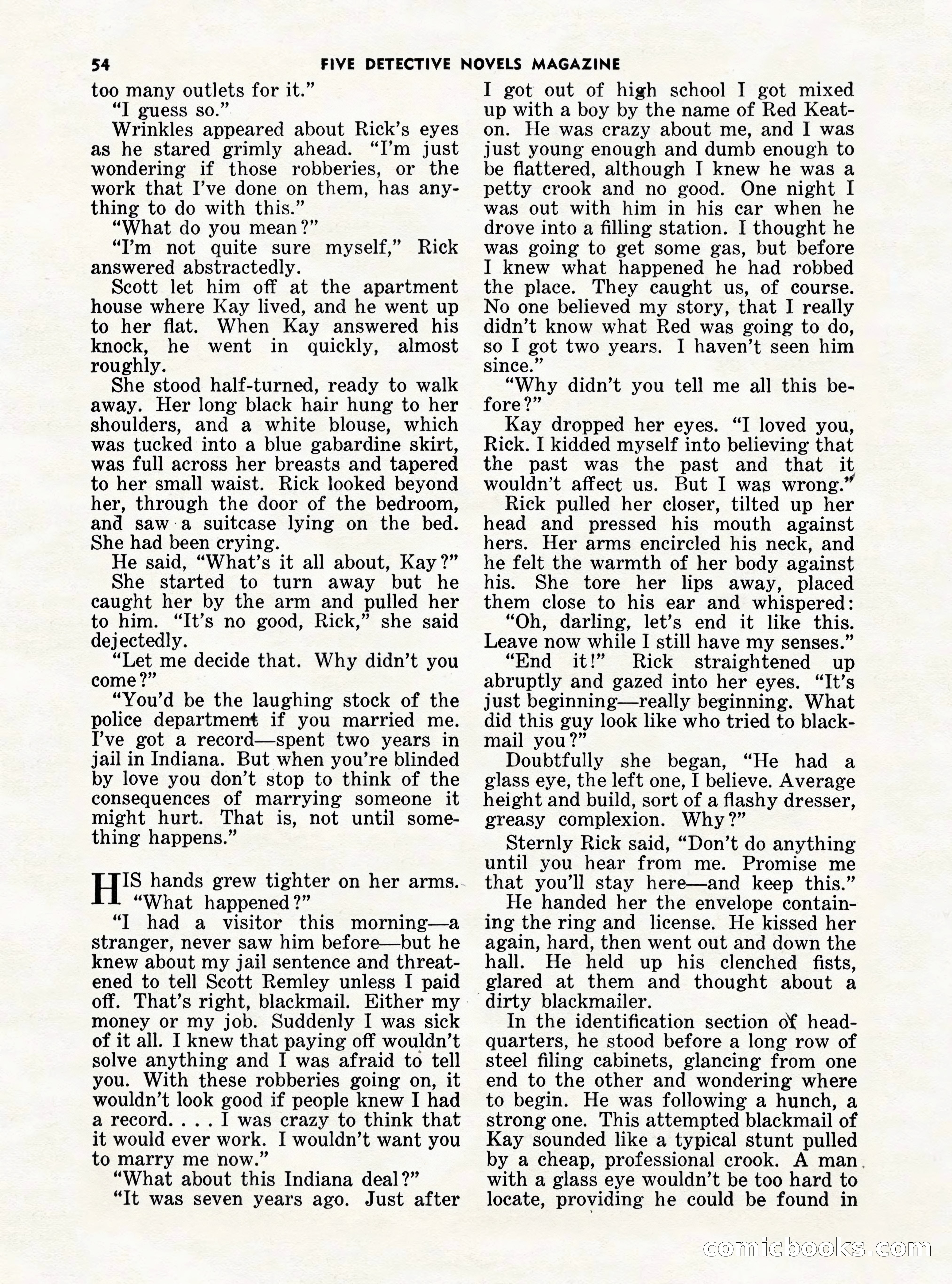 5 Detective Novels Magazine Cover — page 54 of 132