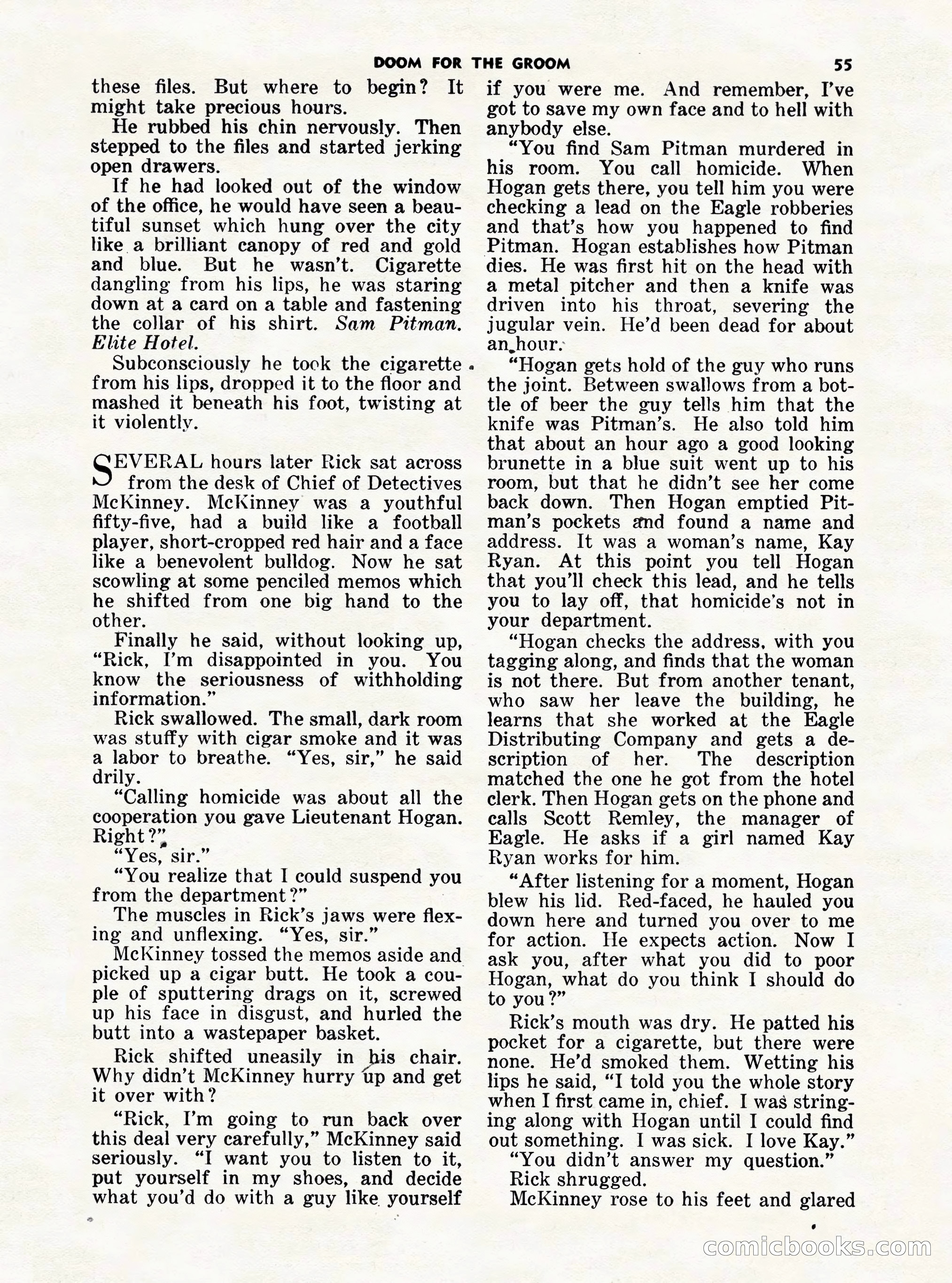 5 Detective Novels Magazine Cover — page 55 of 132