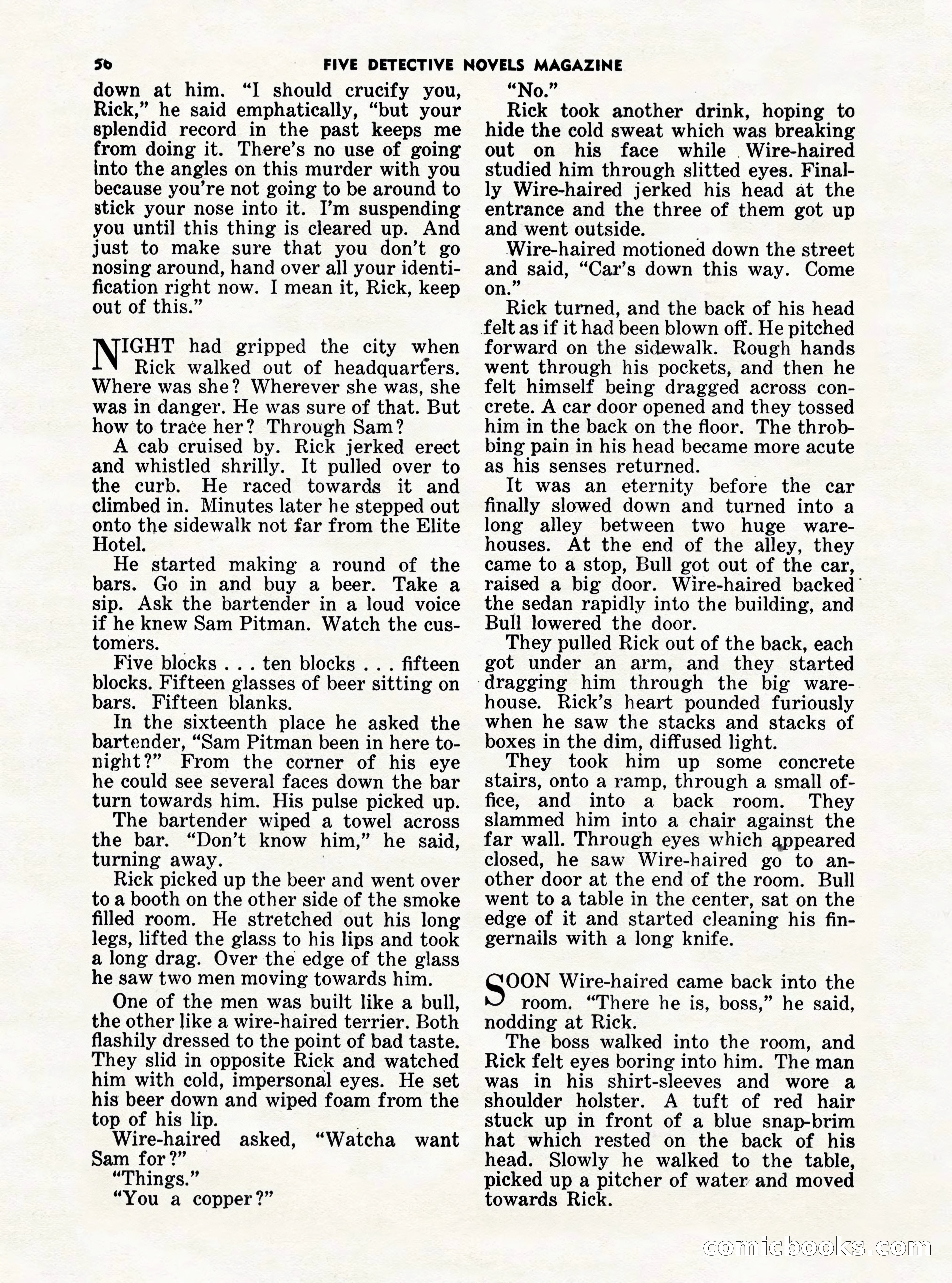 5 Detective Novels Magazine Cover — page 56 of 132
