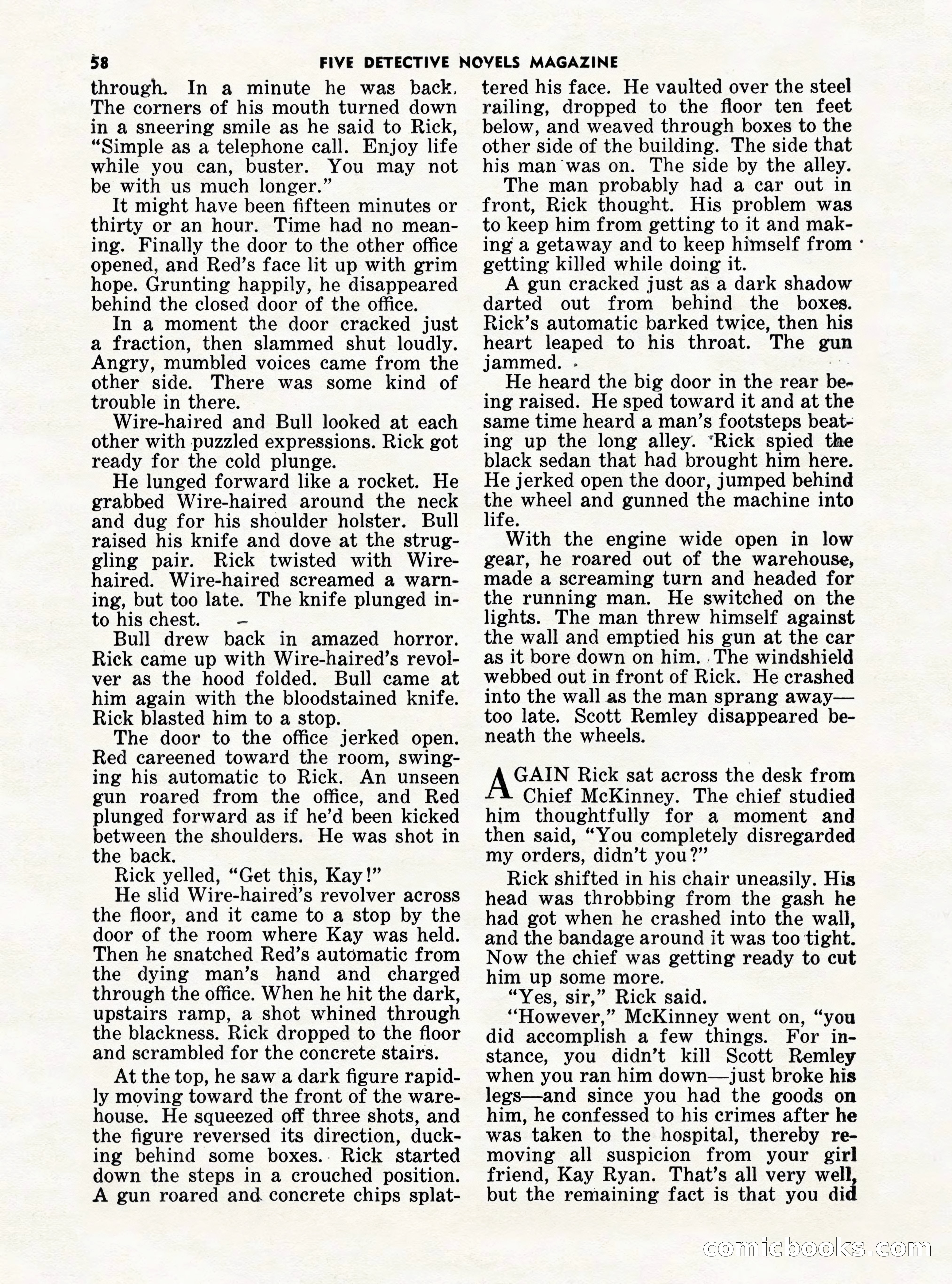 5 Detective Novels Magazine Cover — page 58 of 132
