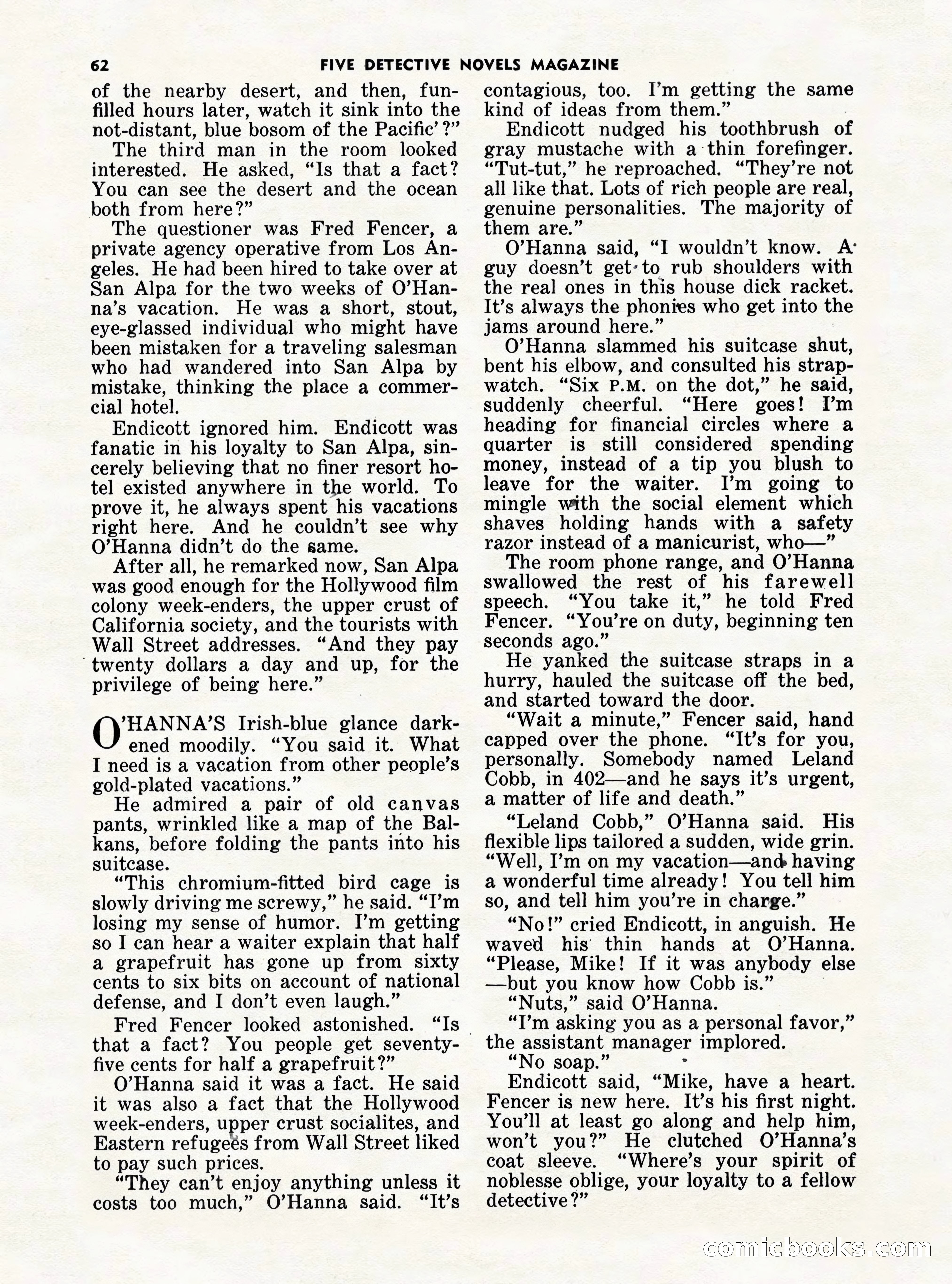 5 Detective Novels Magazine Cover — page 62 of 132
