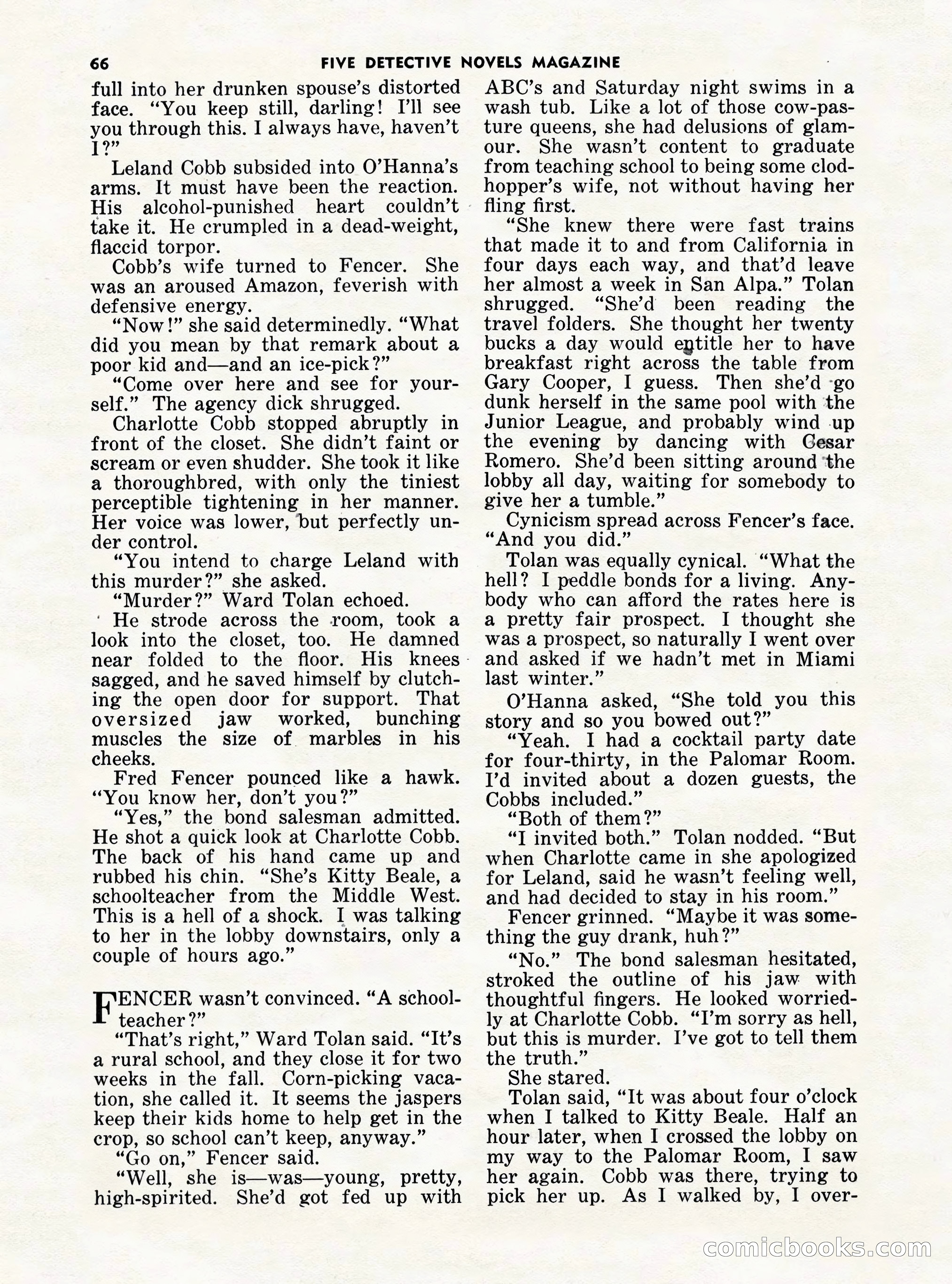 5 Detective Novels Magazine Cover — page 66 of 132