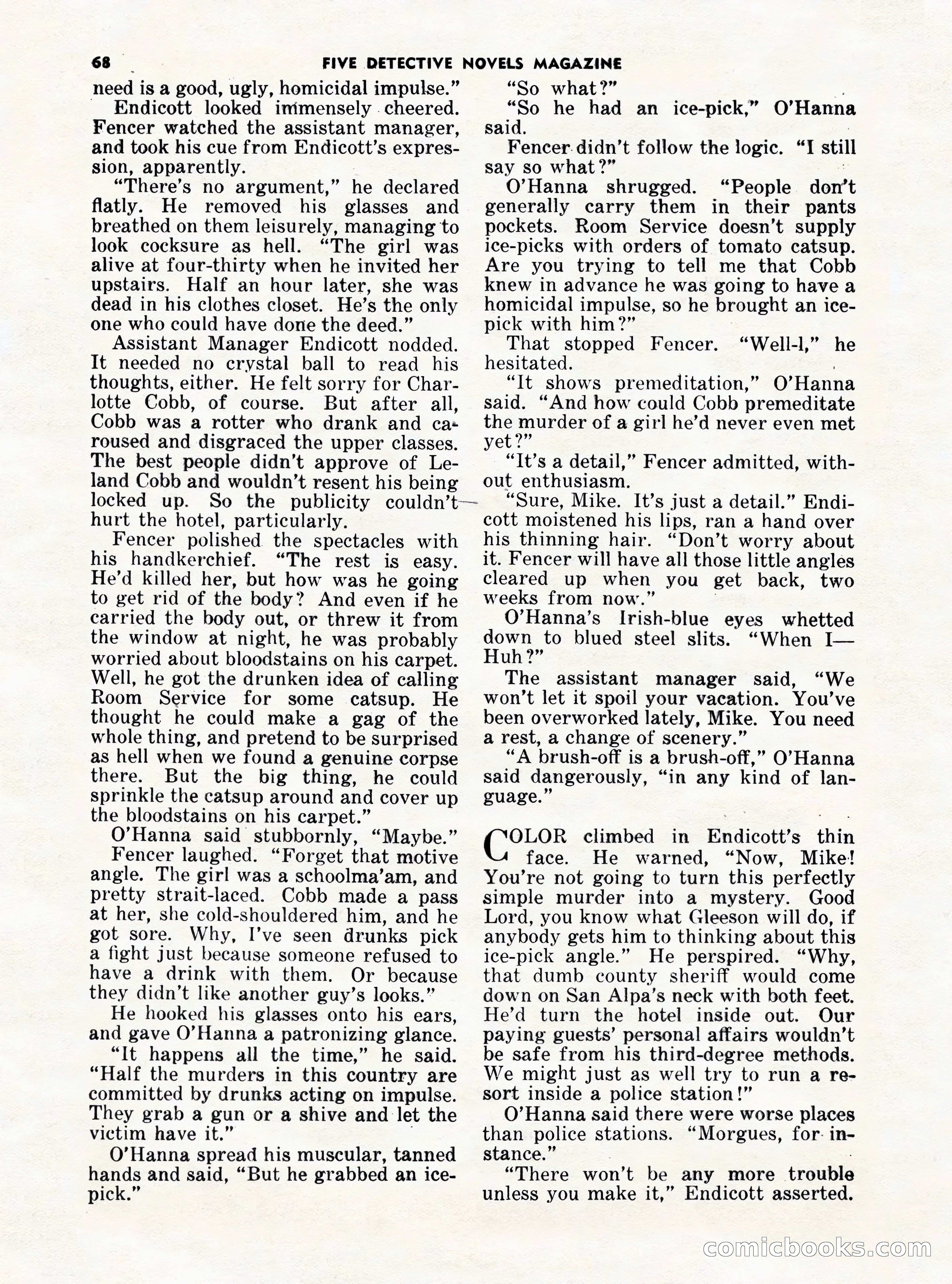 5 Detective Novels Magazine Cover — page 68 of 132