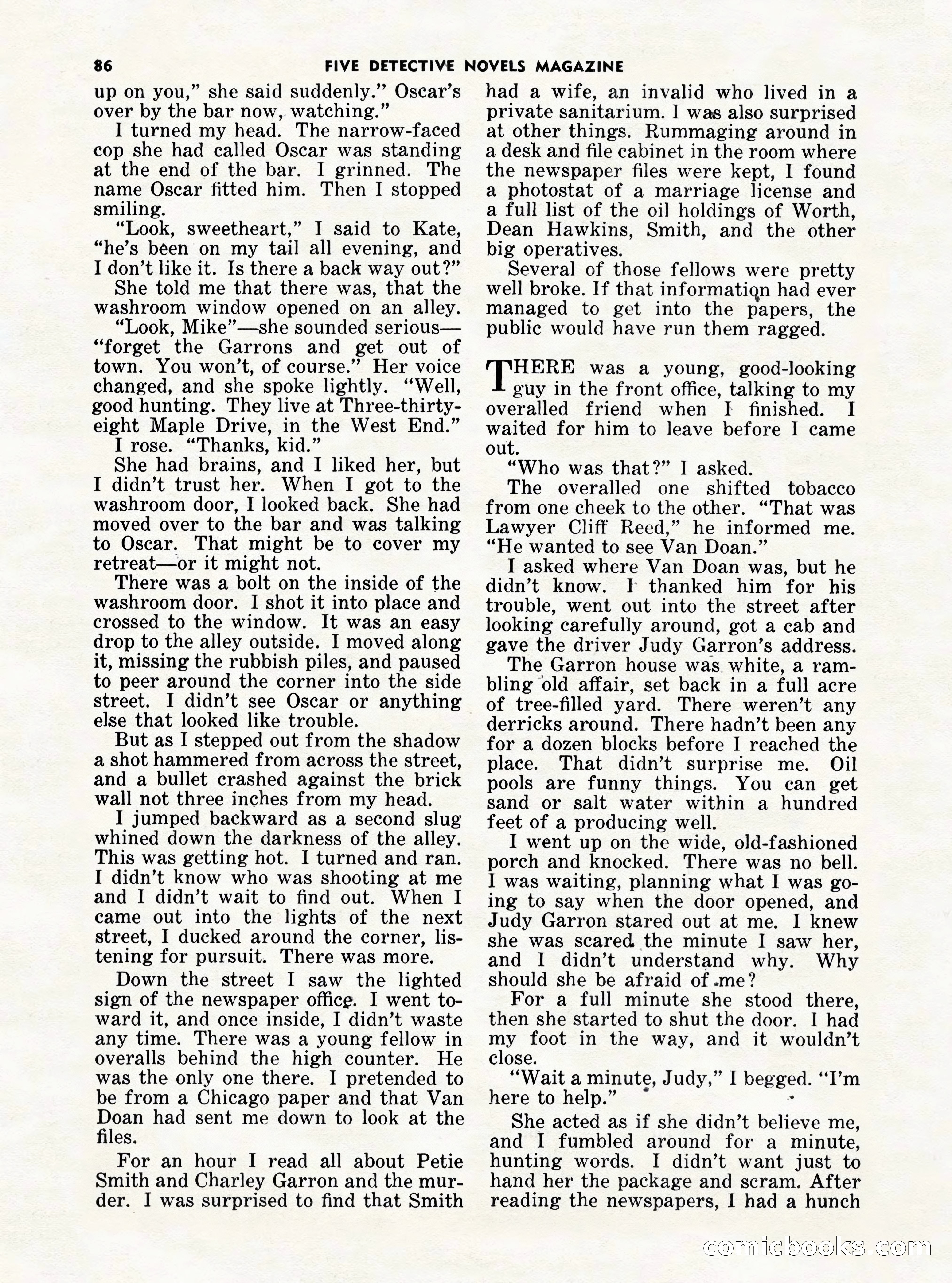 5 Detective Novels Magazine Cover — page 86 of 132