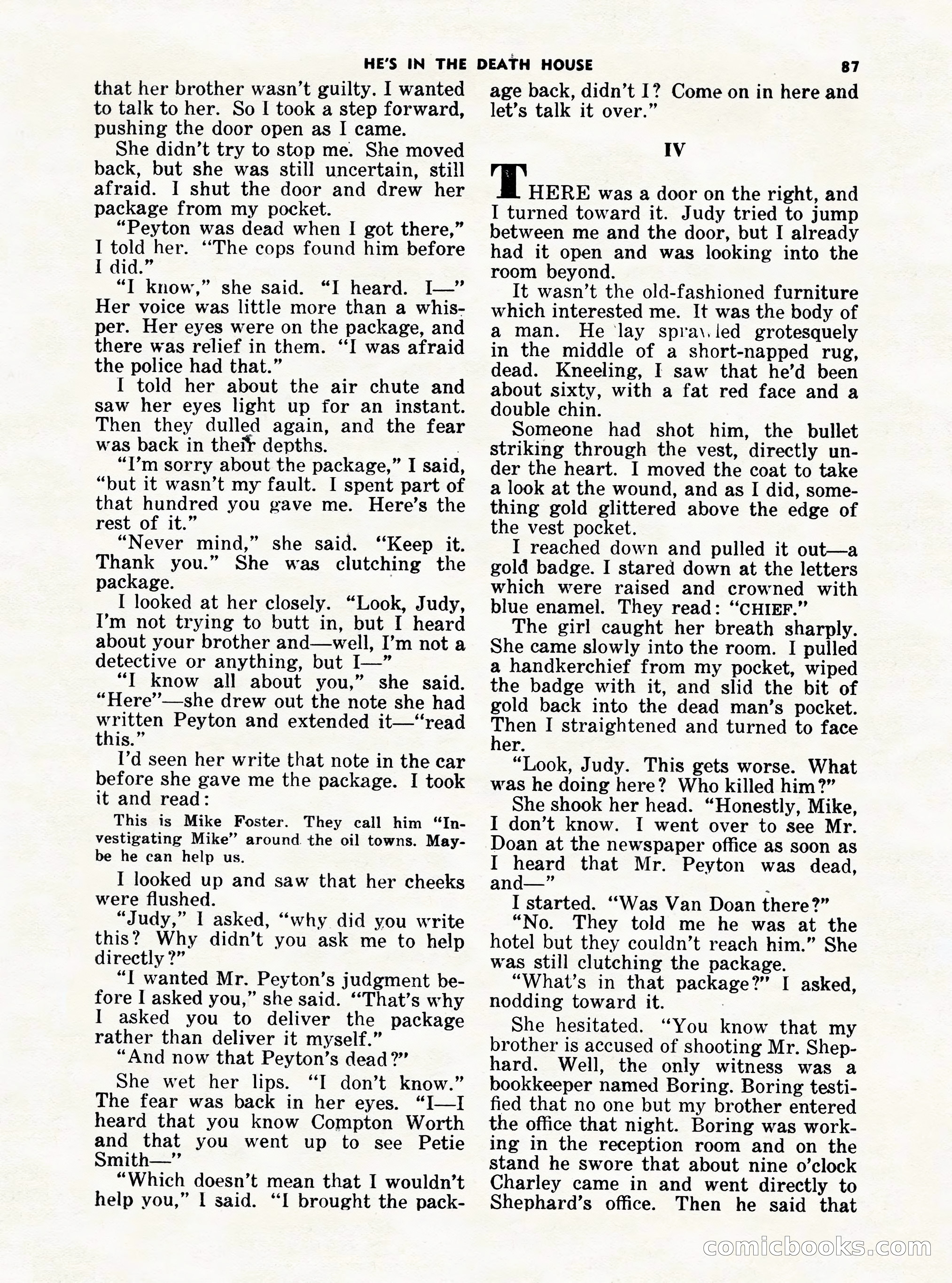 5 Detective Novels Magazine Cover — page 87 of 132