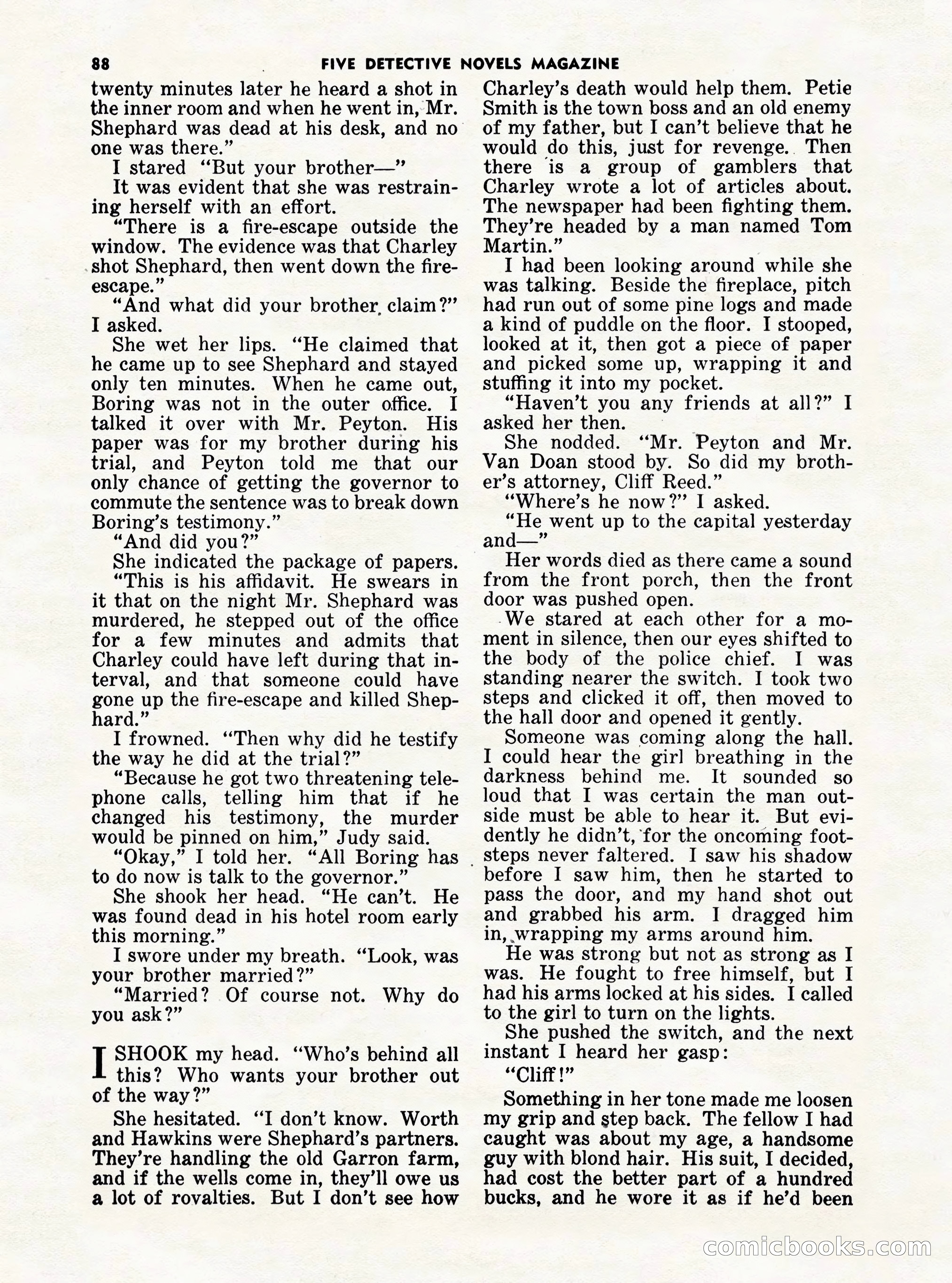 5 Detective Novels Magazine Cover — page 88 of 132