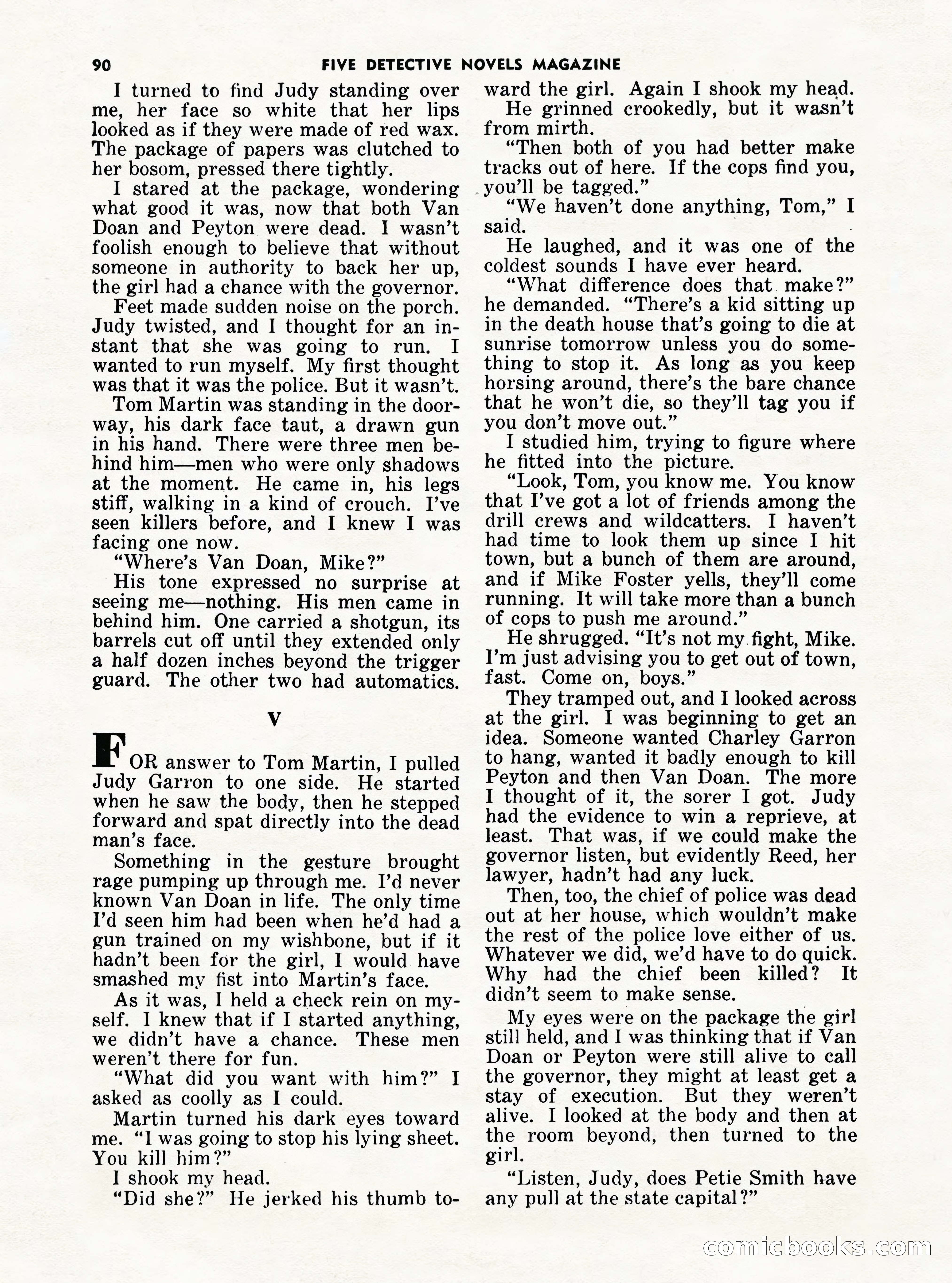 5 Detective Novels Magazine Cover — page 90 of 132