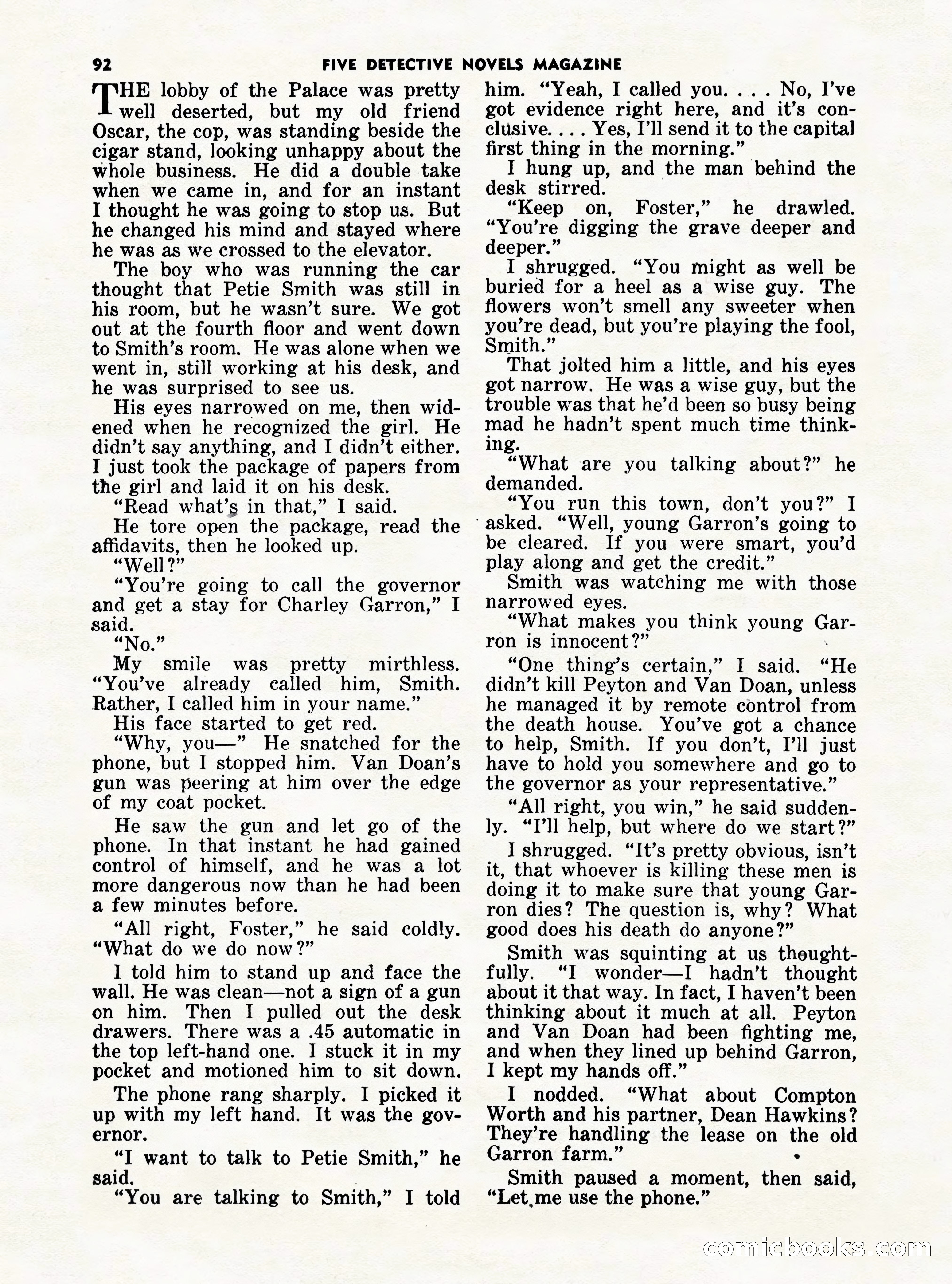 5 Detective Novels Magazine Cover — page 92 of 132