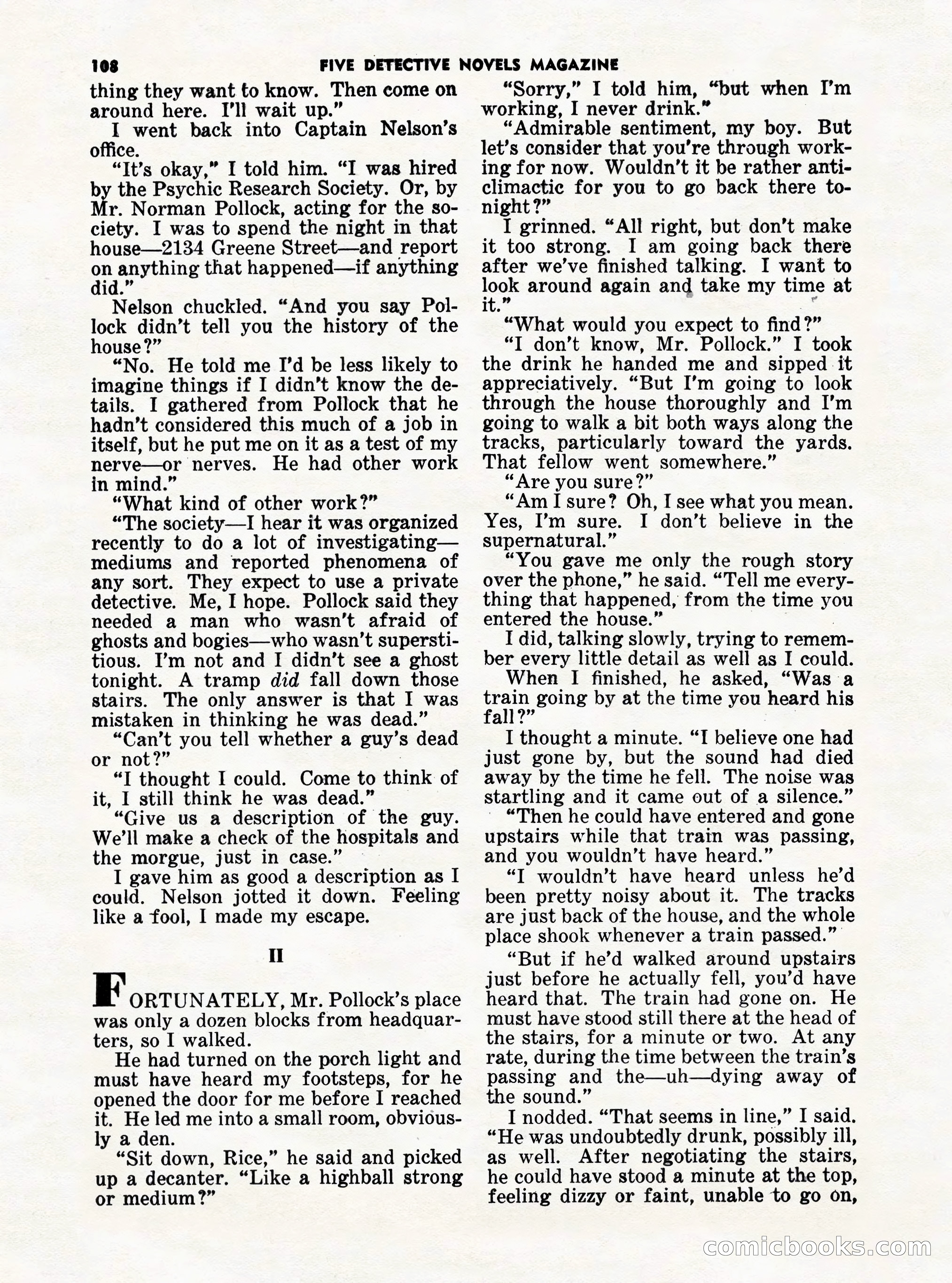 5 Detective Novels Magazine Cover — page 108 of 132