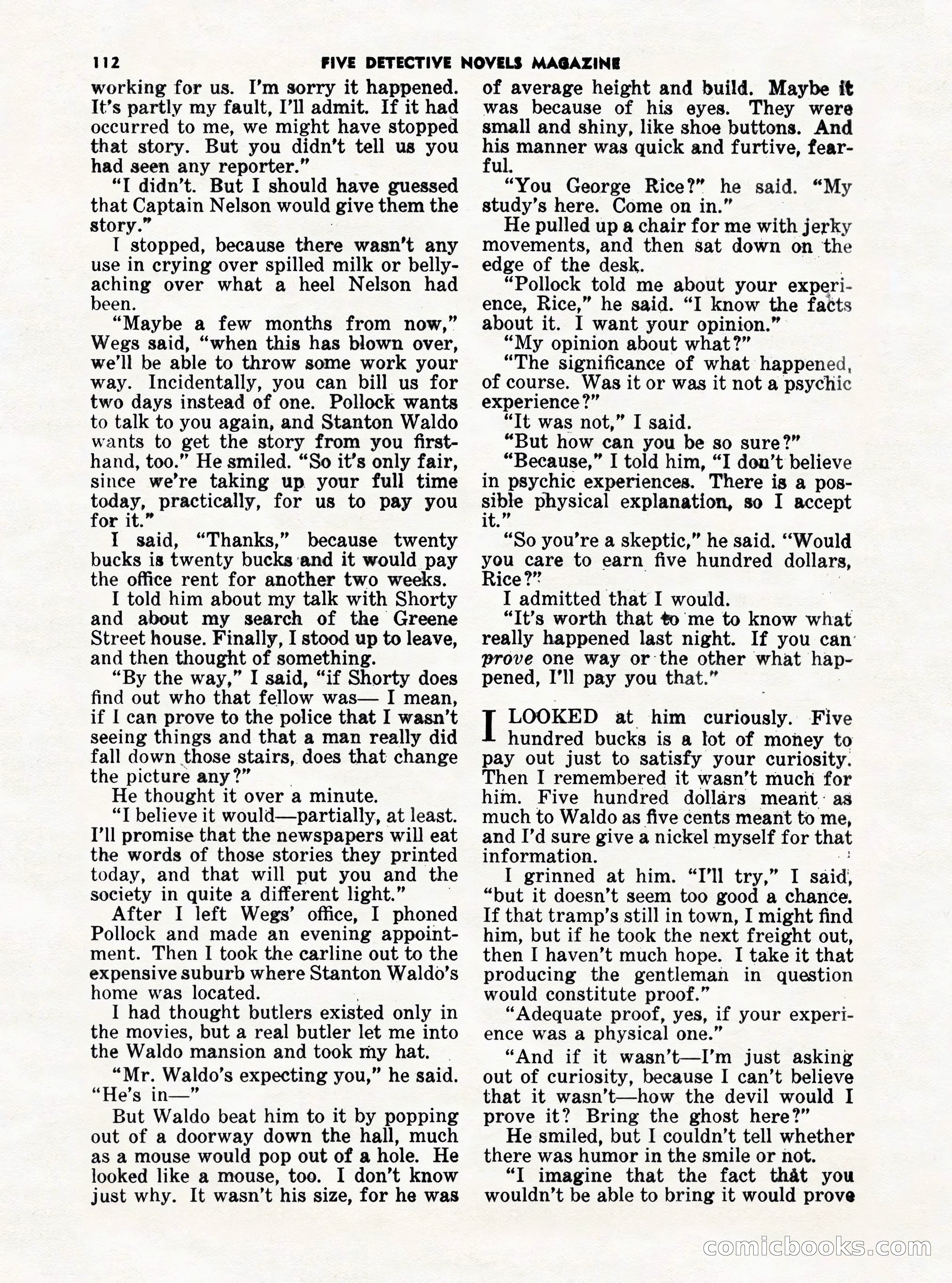 5 Detective Novels Magazine Cover — page 112 of 132