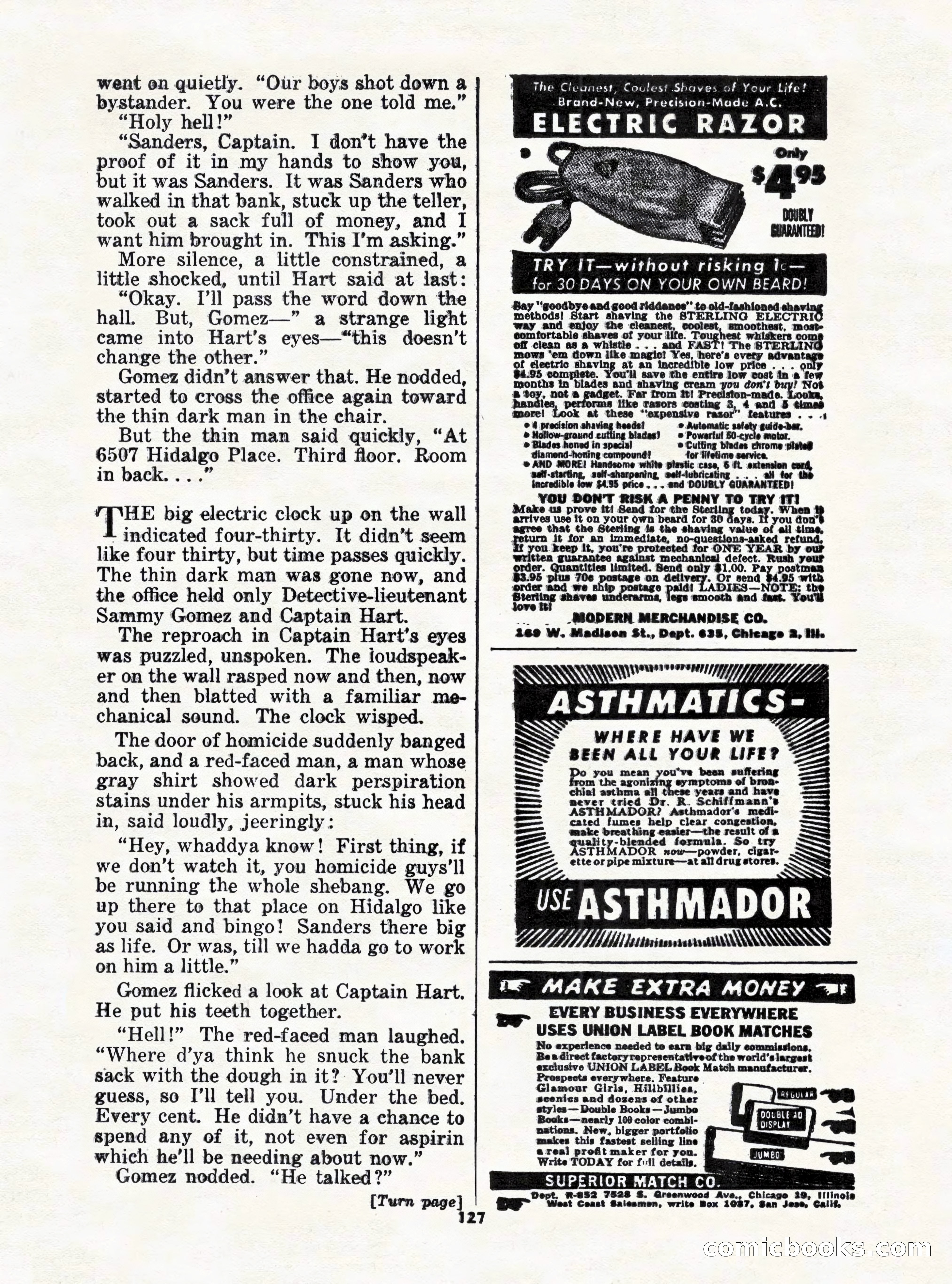 5 Detective Novels Magazine Cover — page 127 of 132