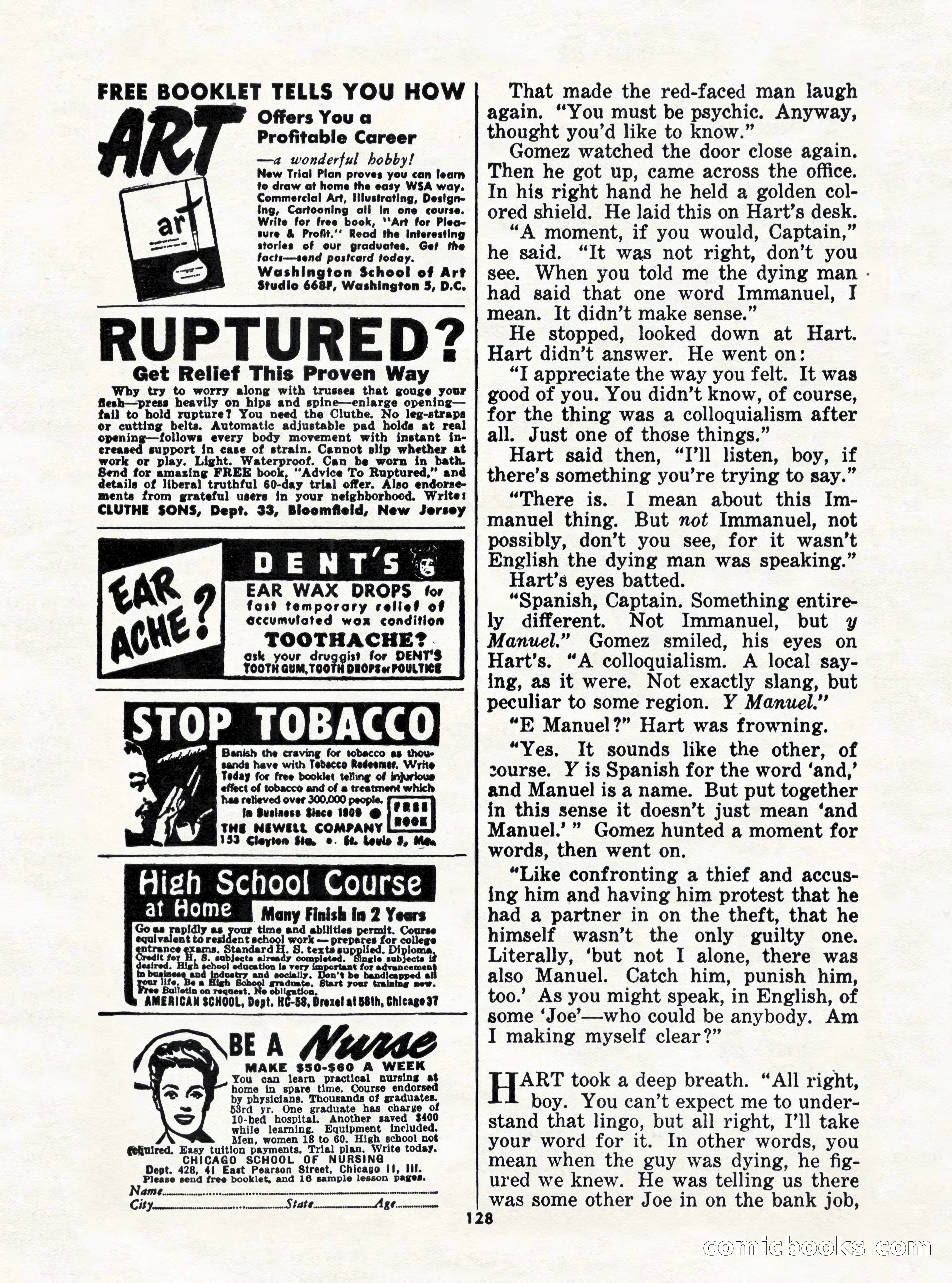 5 Detective Novels Magazine Cover — page 128 of 132