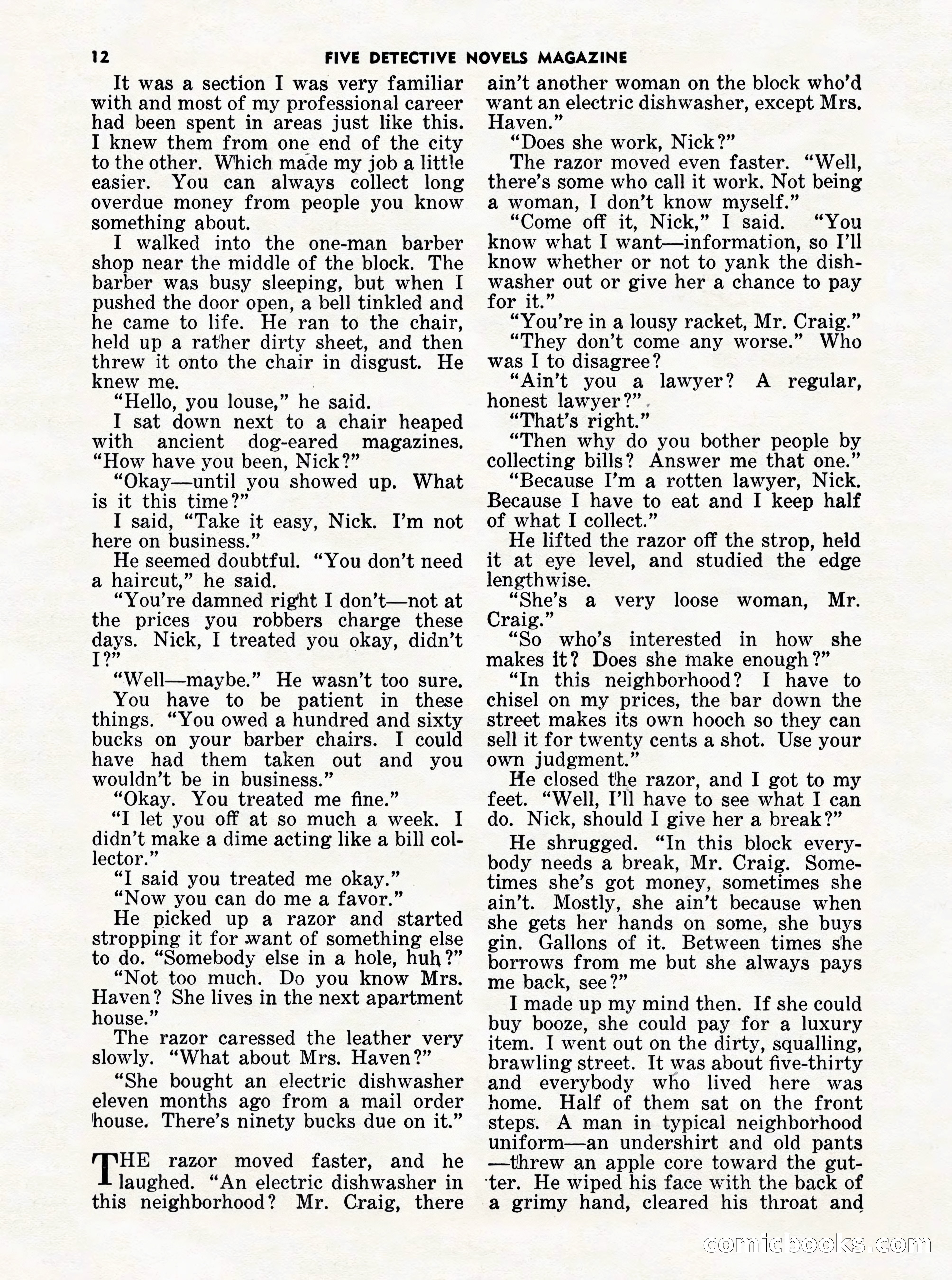 5 Detective Novels Magazine Cover — page 12 of 132