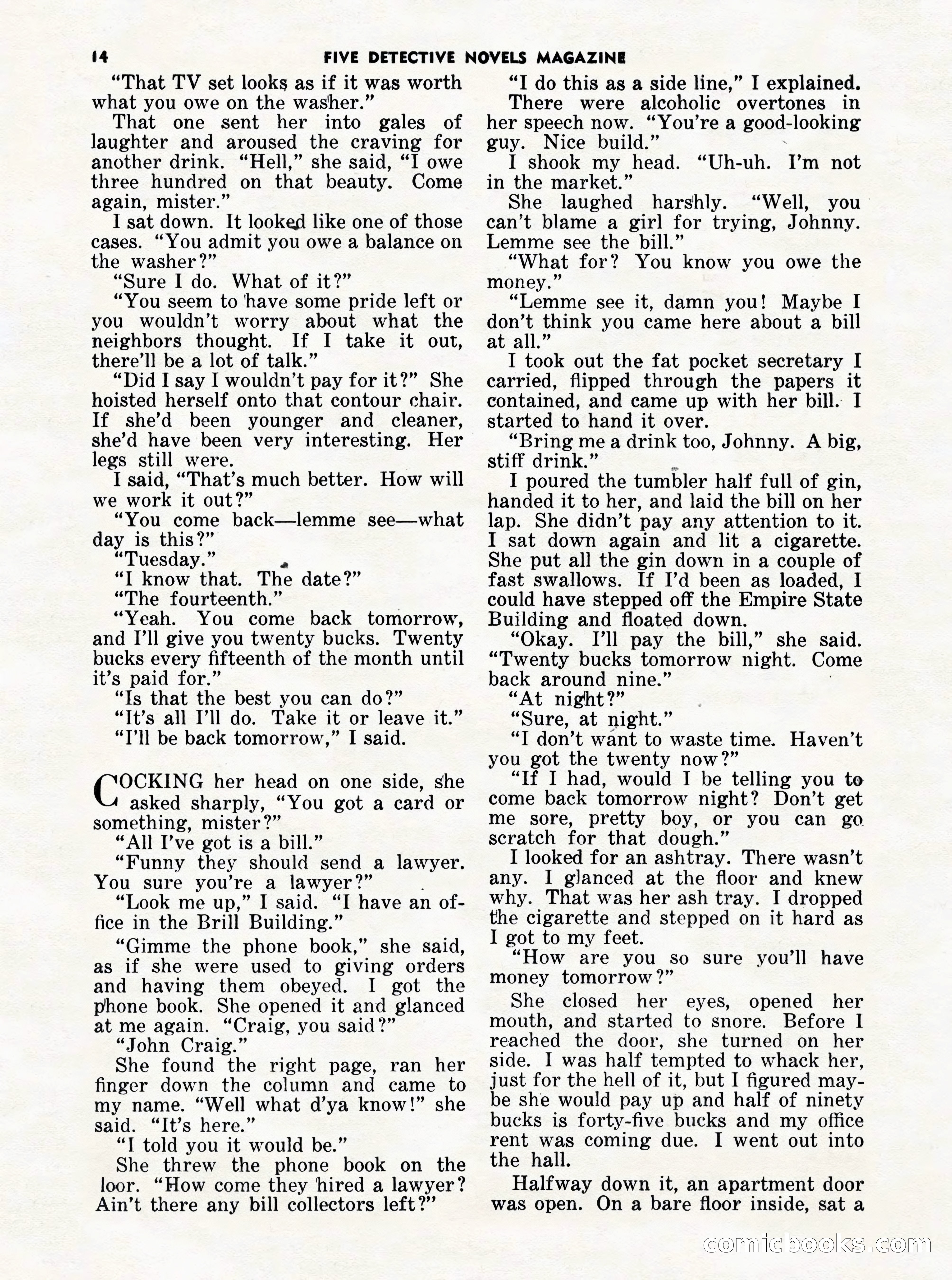 5 Detective Novels Magazine Cover — page 14 of 132