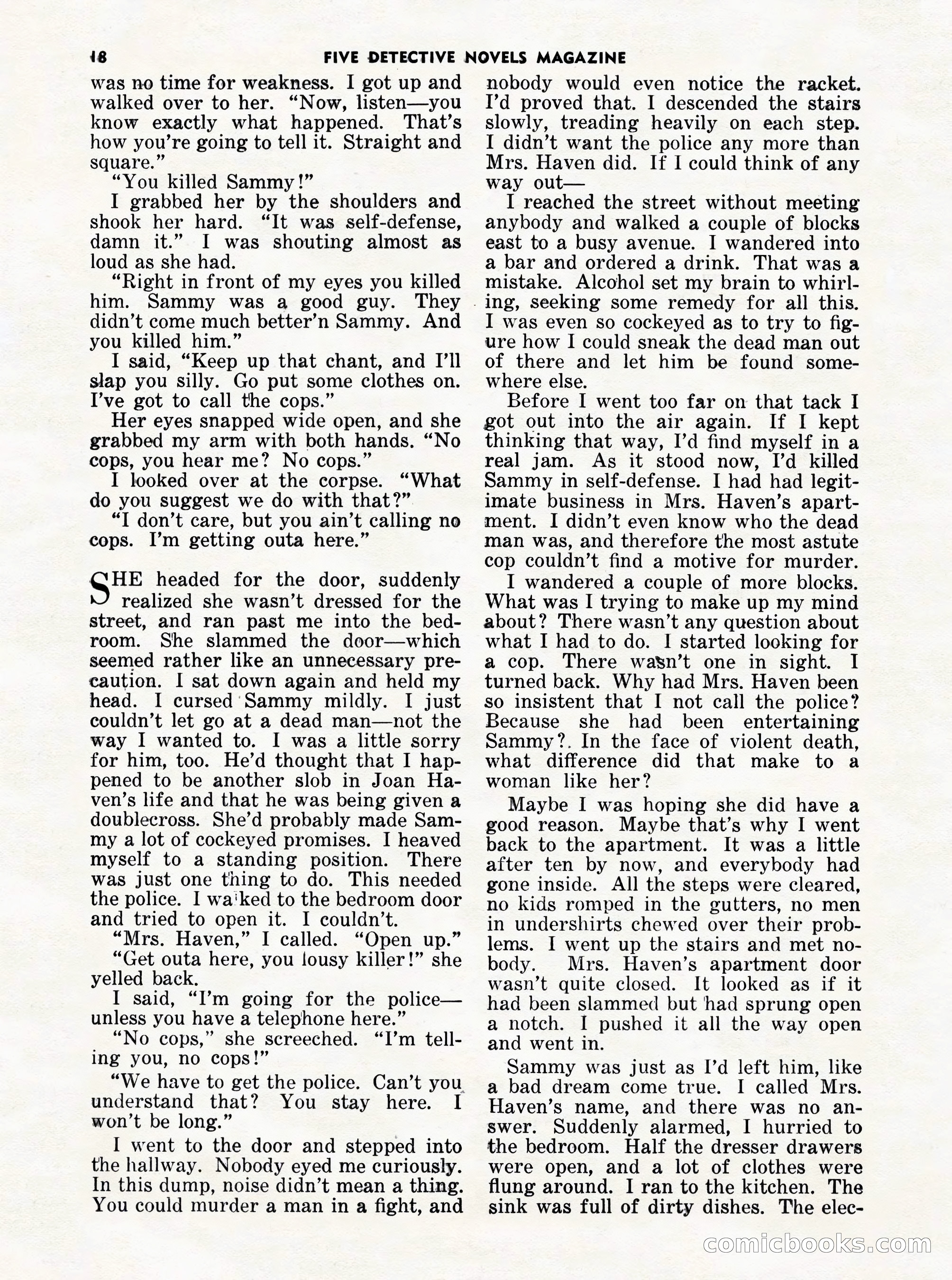 5 Detective Novels Magazine Cover — page 18 of 132