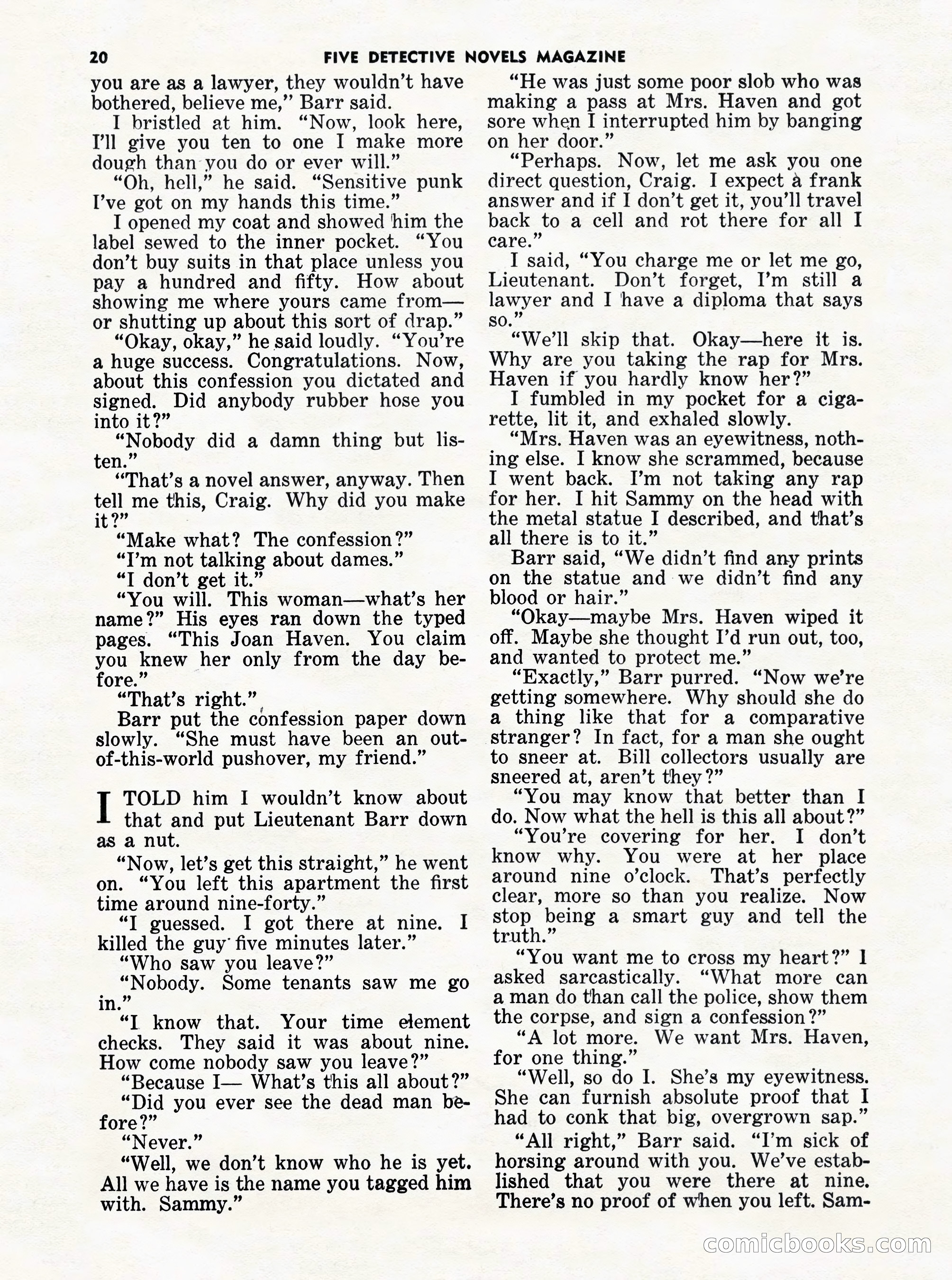 5 Detective Novels Magazine Cover — page 20 of 132