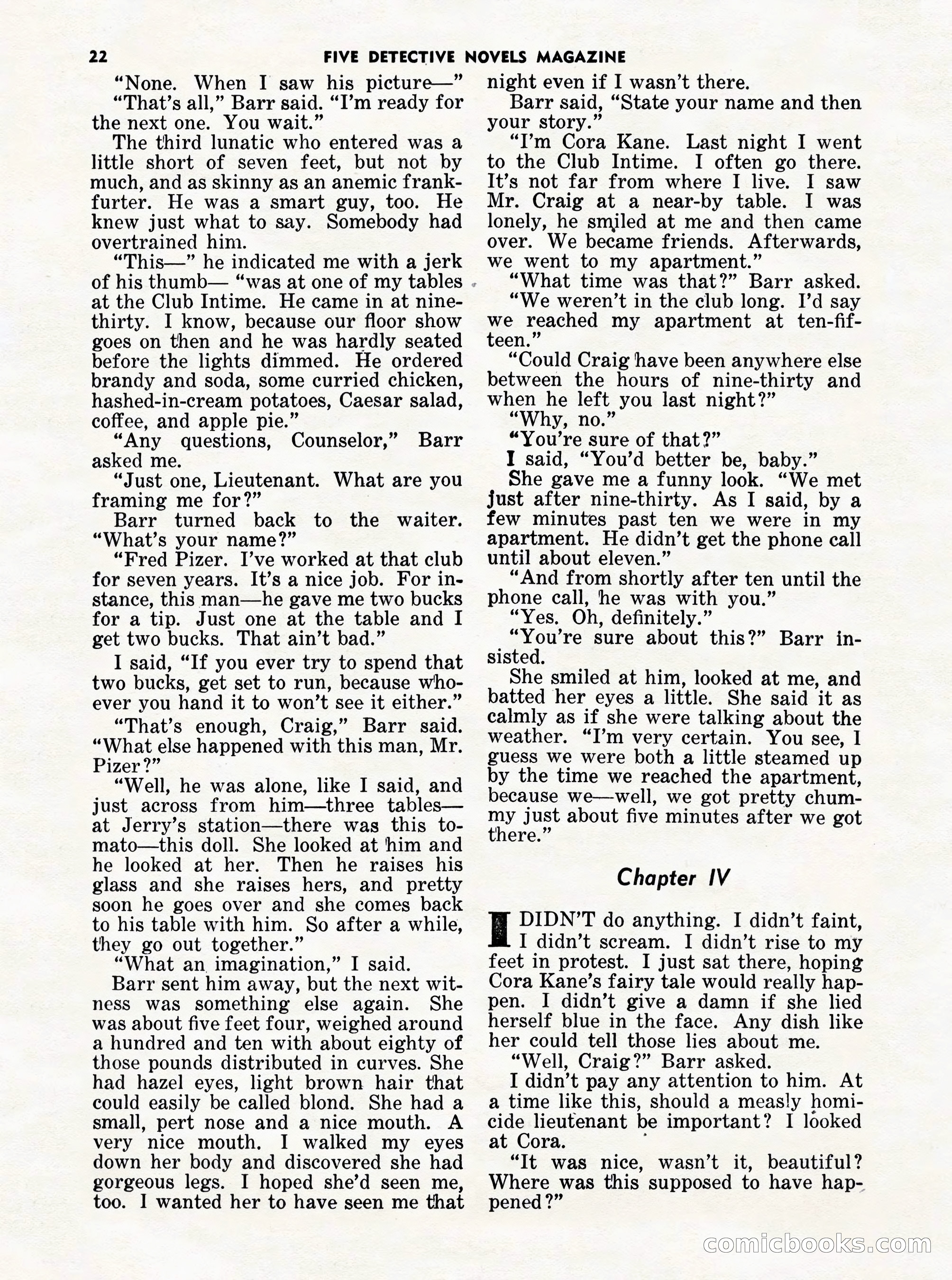 5 Detective Novels Magazine Cover — page 22 of 132