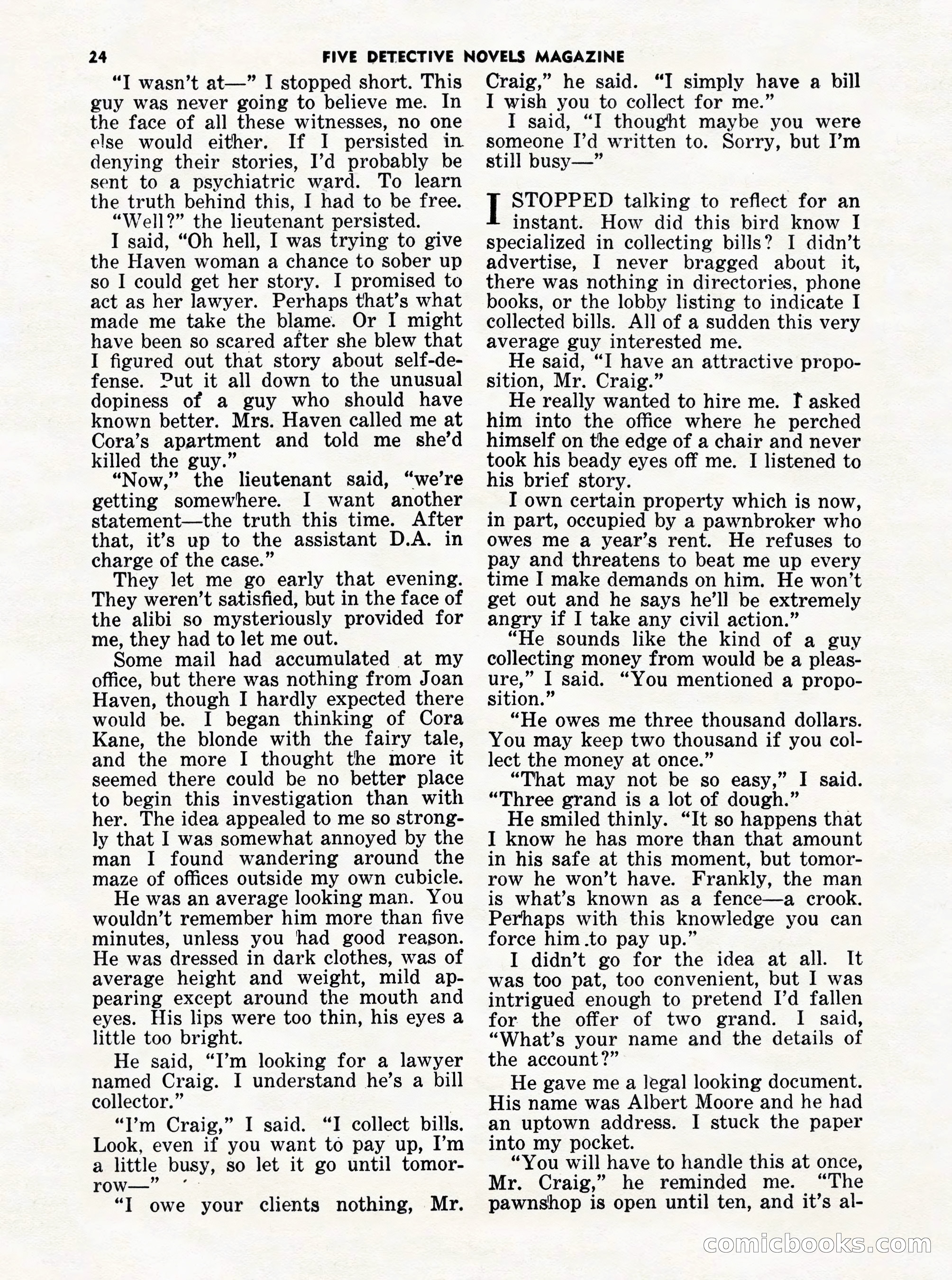 5 Detective Novels Magazine Cover — page 24 of 132