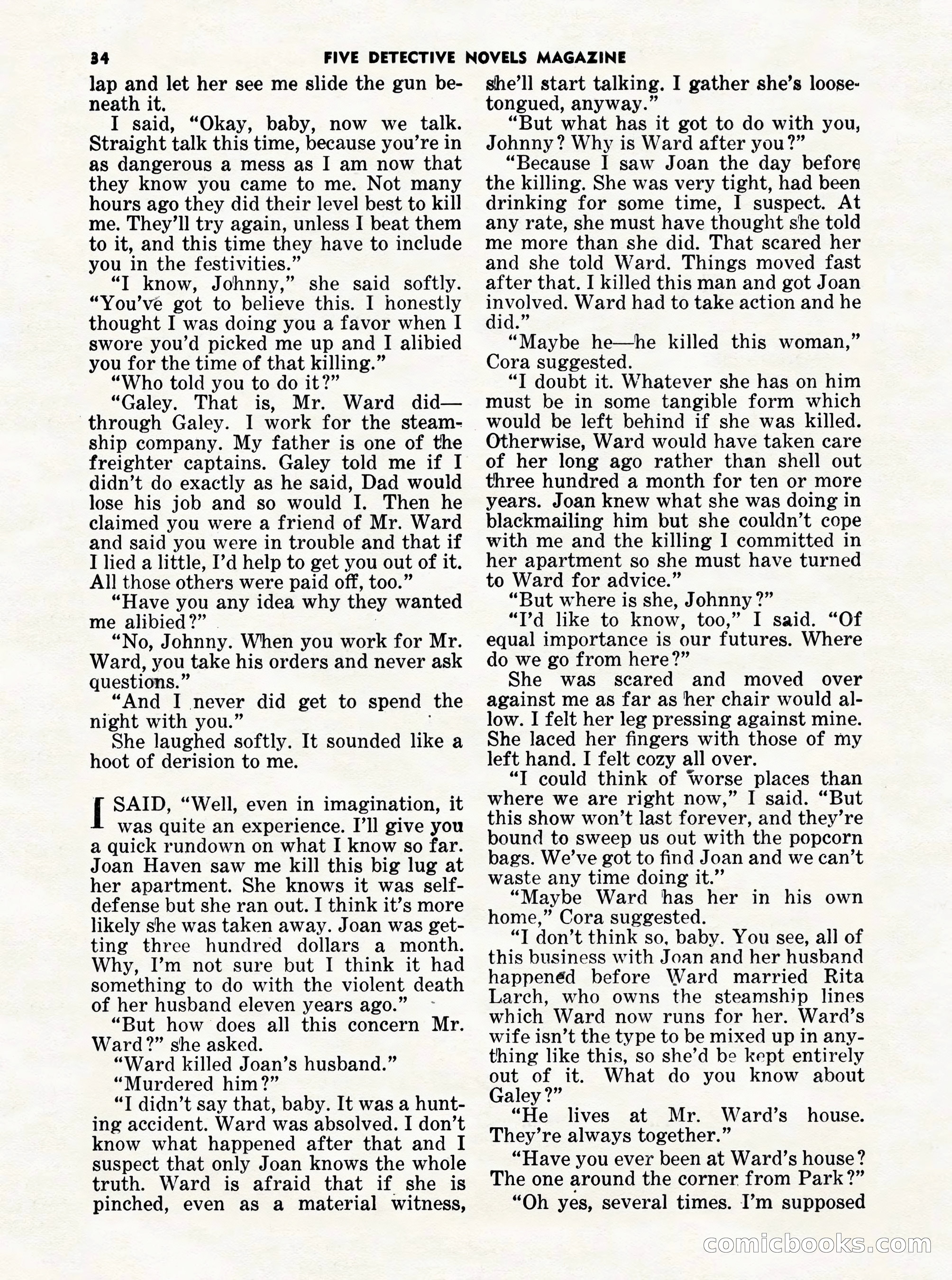 5 Detective Novels Magazine Cover — page 34 of 132