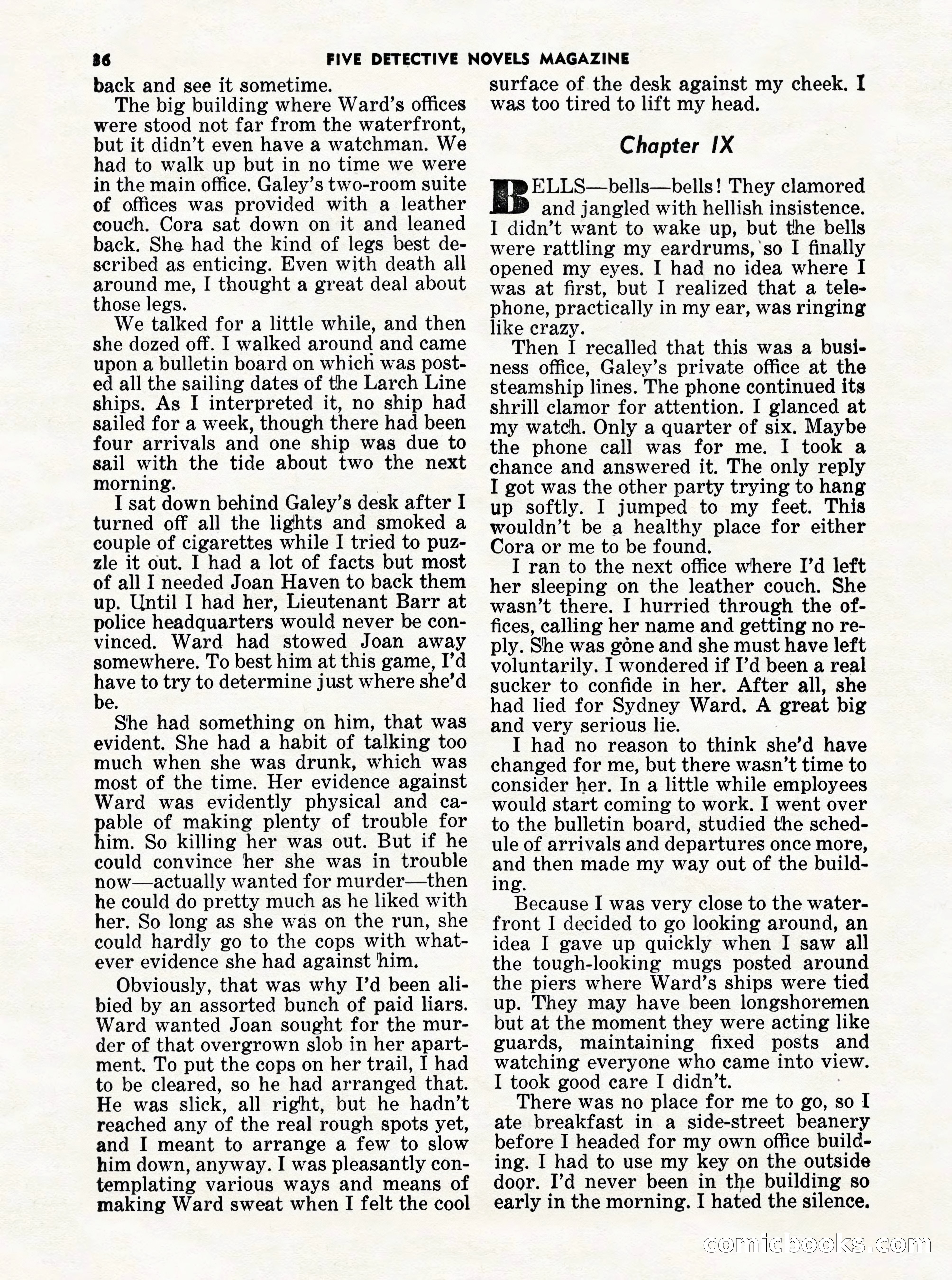 5 Detective Novels Magazine Cover — page 36 of 132