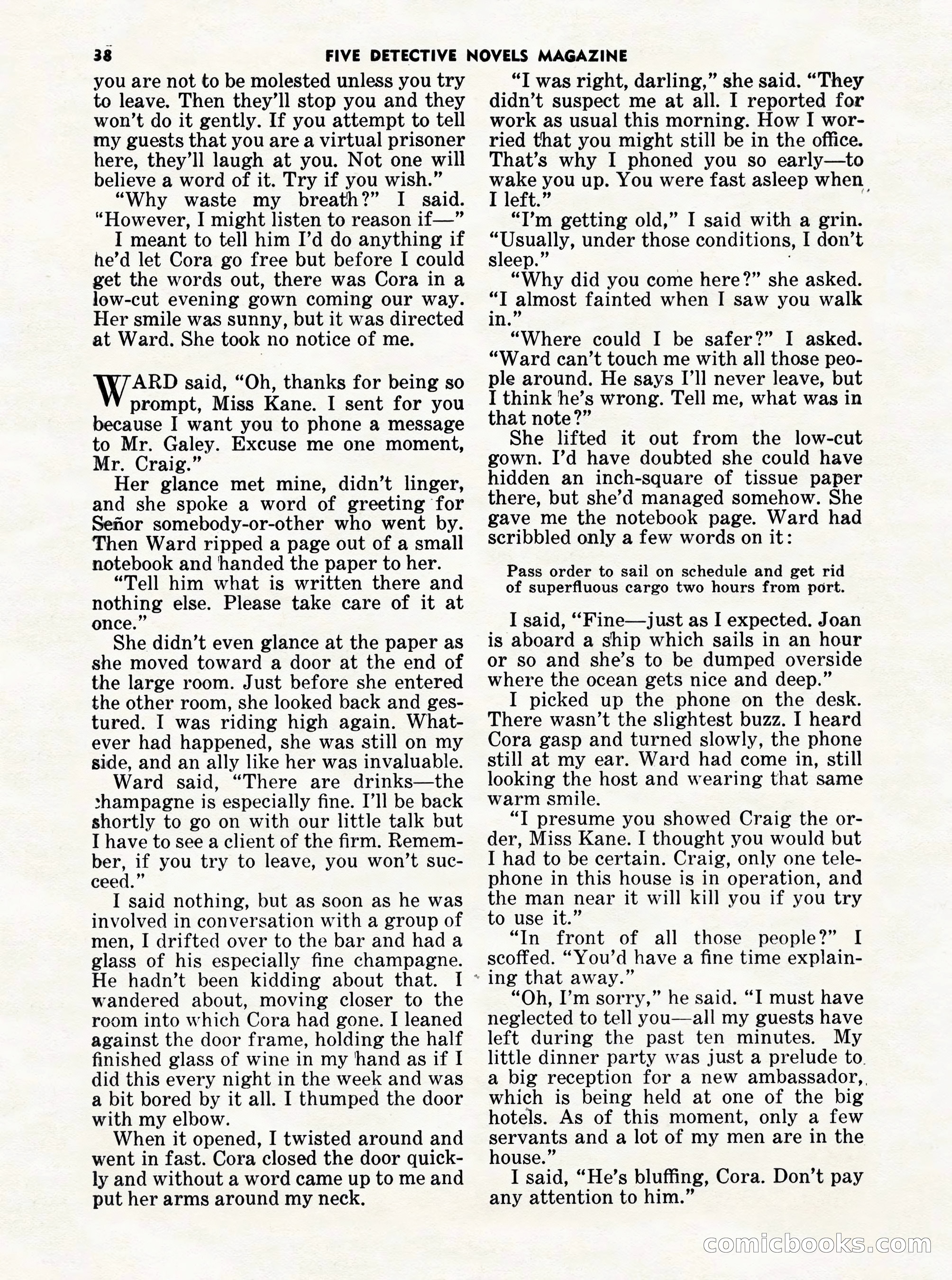 5 Detective Novels Magazine Cover — page 38 of 132