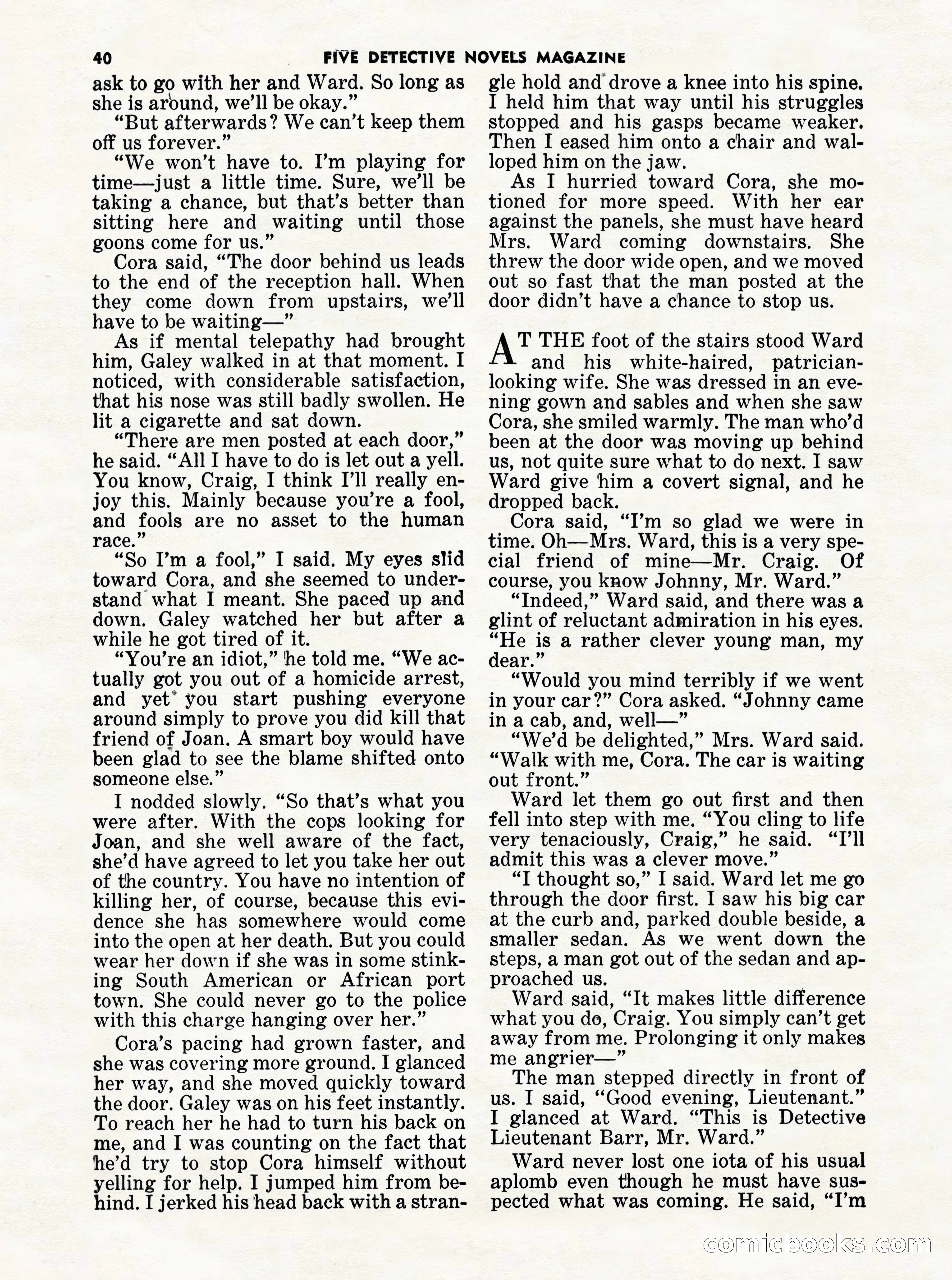 5 Detective Novels Magazine Cover — page 40 of 132