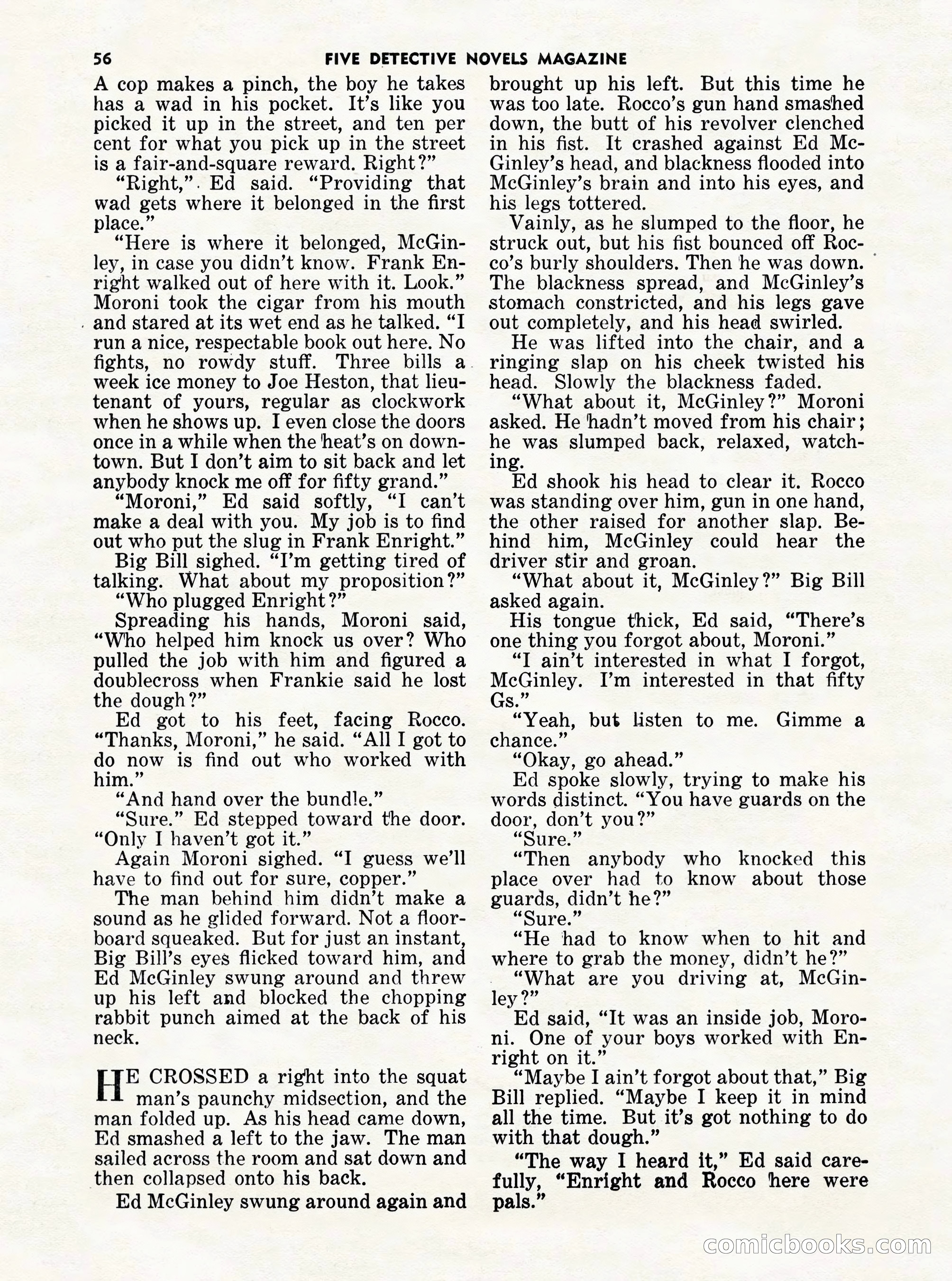 5 Detective Novels Magazine Cover — page 56 of 132